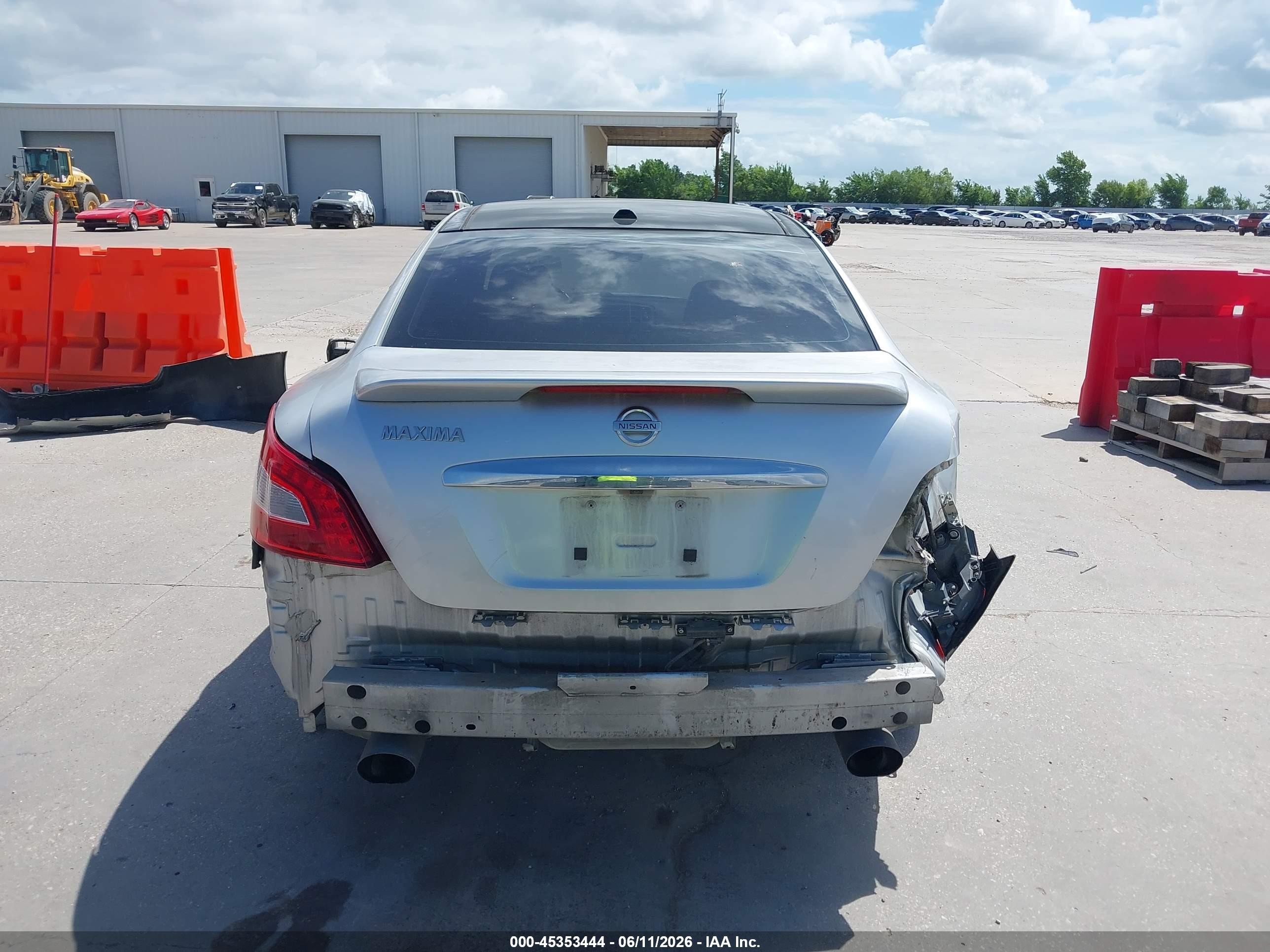 2009 Nissan Maxima 3.5 Sv Silver vin: 1N4AA51E39C802830
