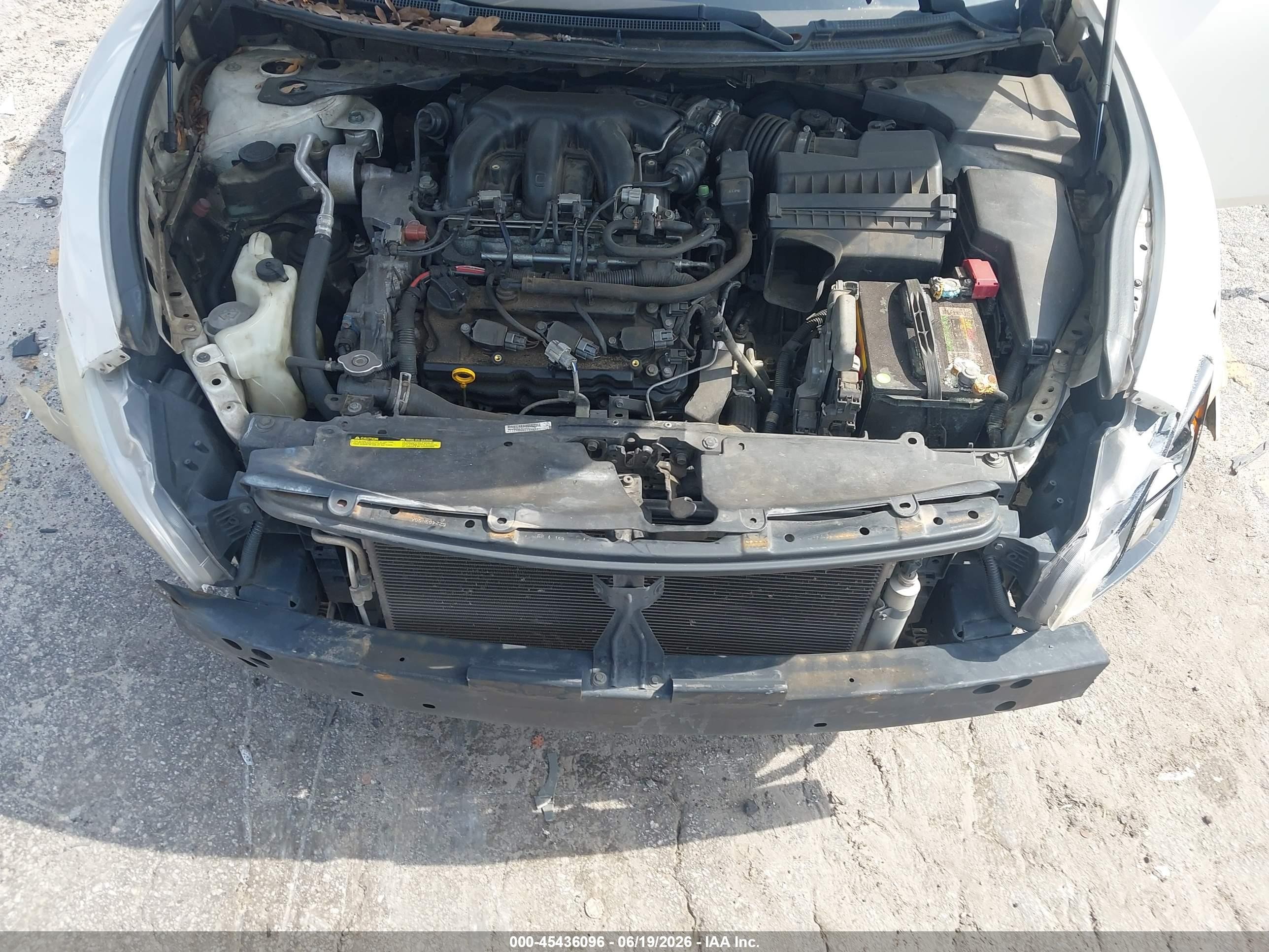 2009 Nissan Maxima 3.5 Sv White vin: 1N4AA51E39C804366