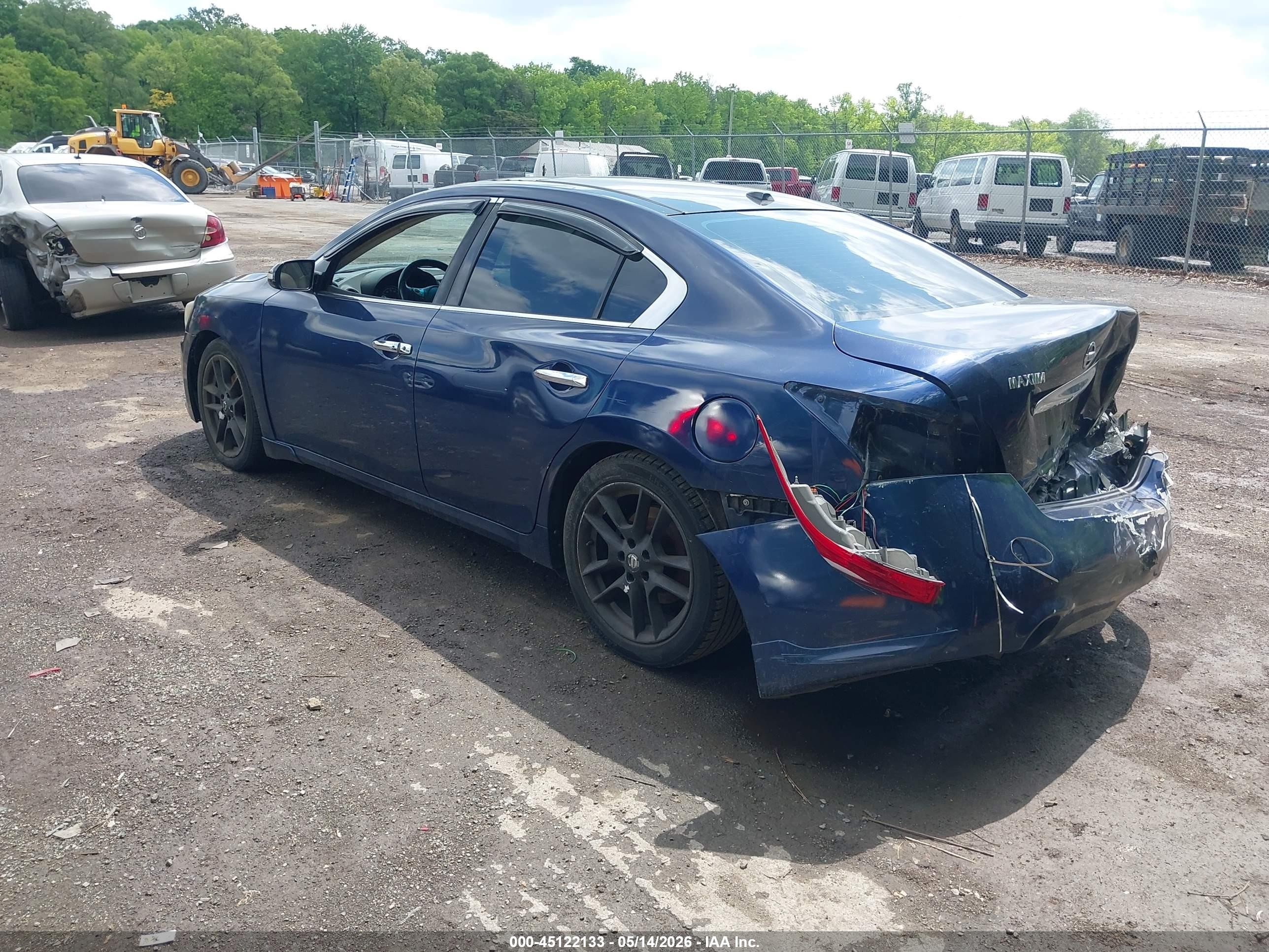 2009 Nissan Maxima 3.5 Sv Blue vin: 1N4AA51E39C833768