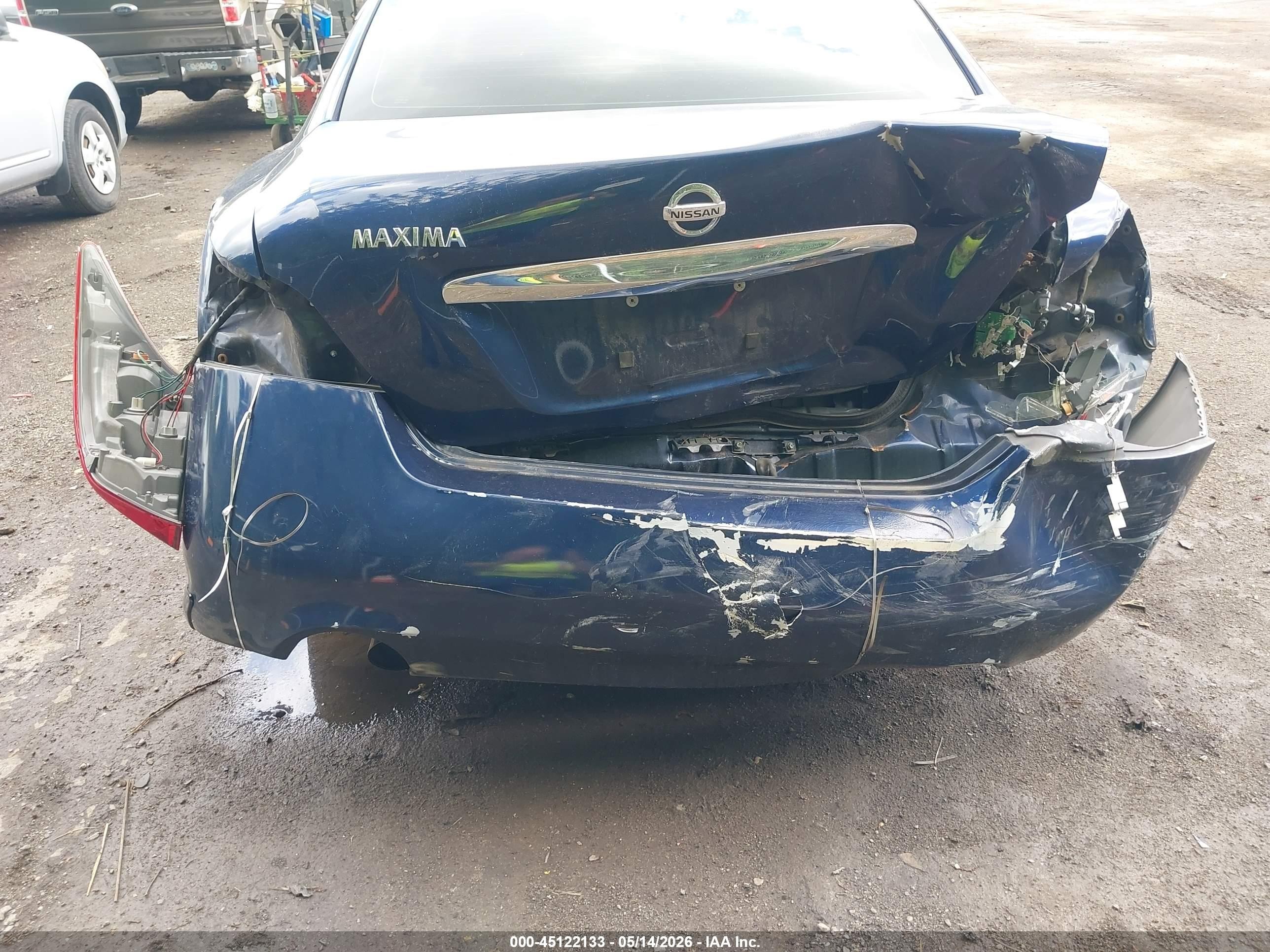 2009 Nissan Maxima 3.5 Sv Blue vin: 1N4AA51E39C833768