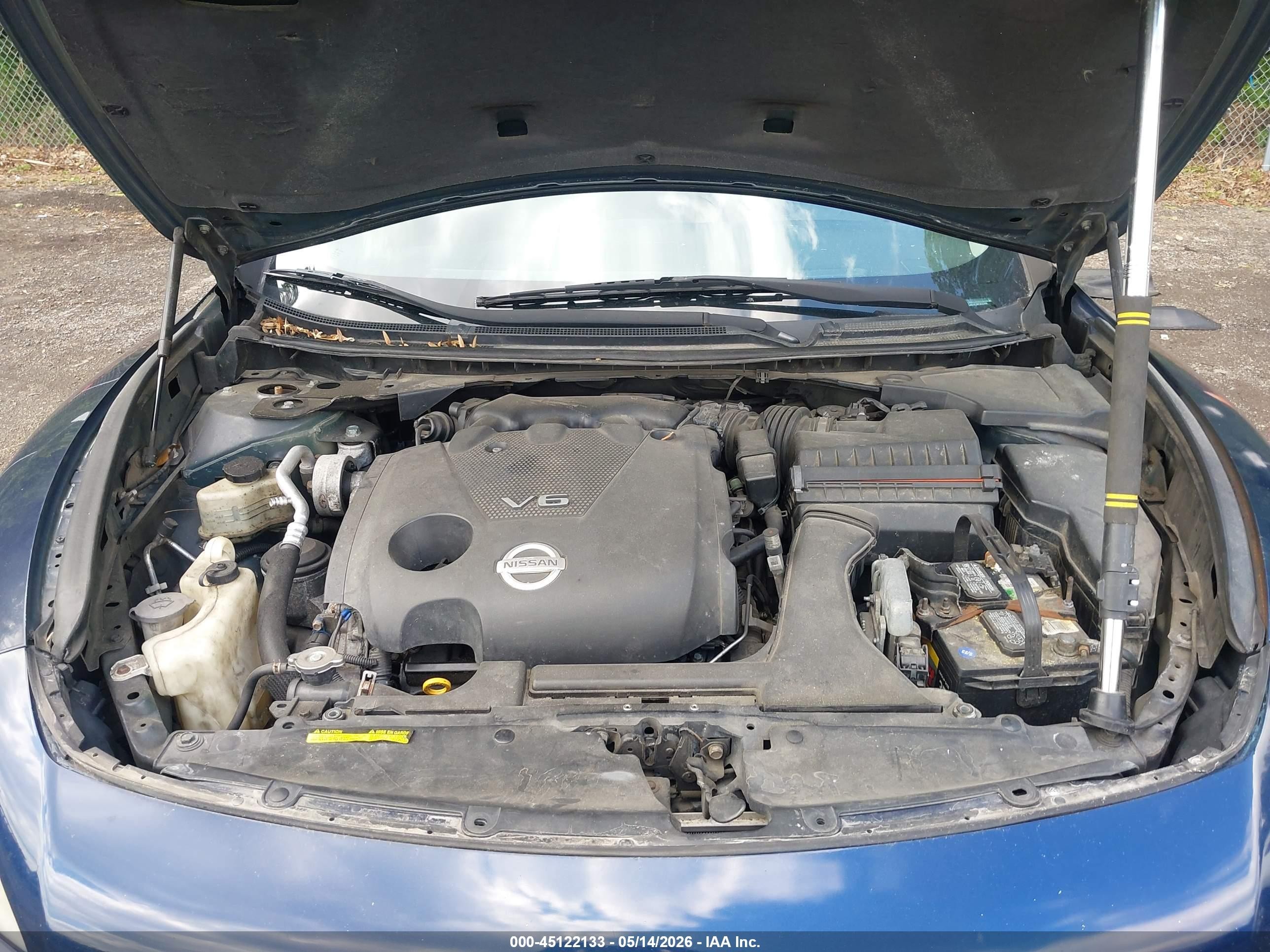 2009 Nissan Maxima 3.5 Sv Blue vin: 1N4AA51E39C833768