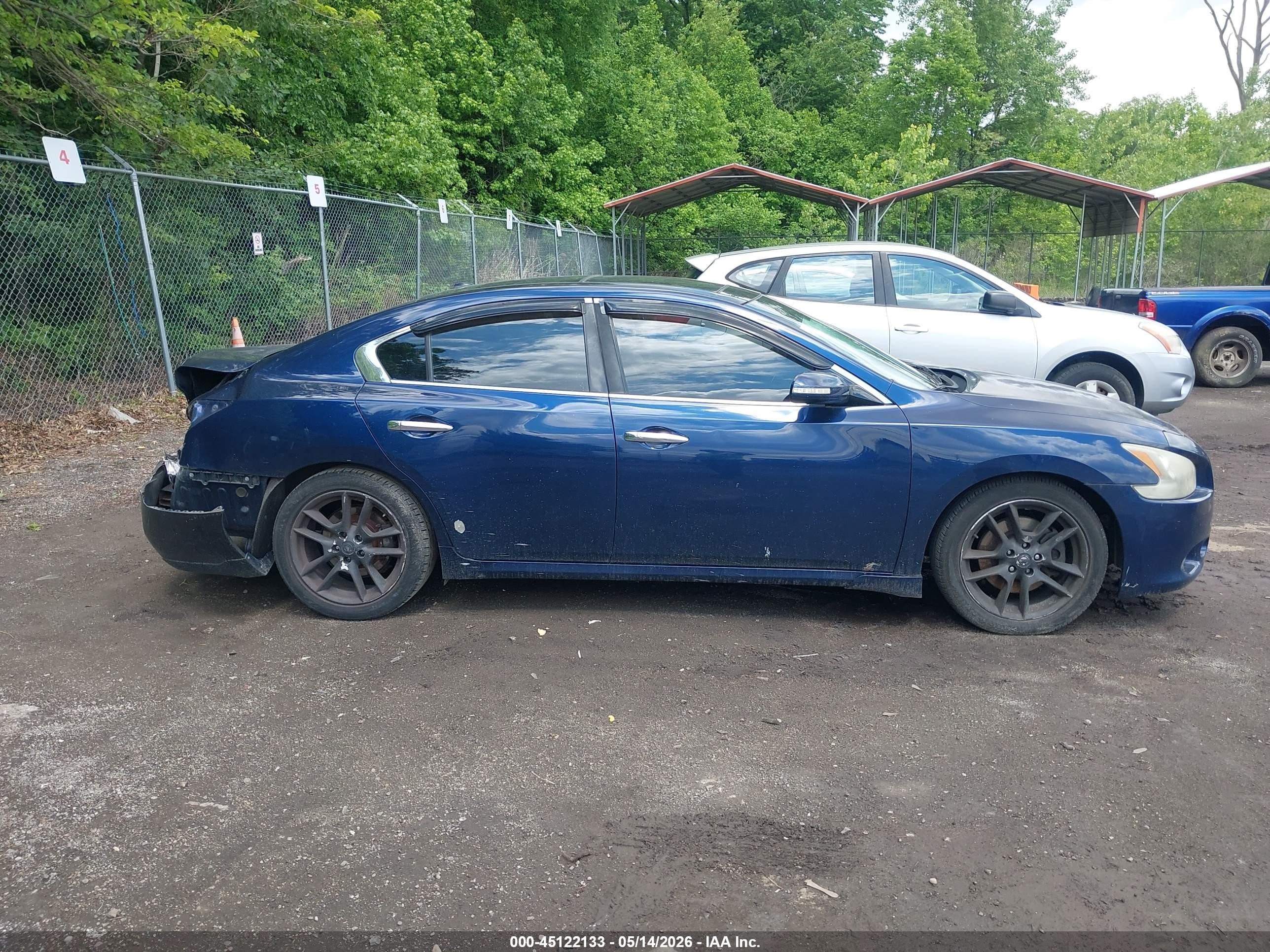 2009 Nissan Maxima 3.5 Sv Blue vin: 1N4AA51E39C833768