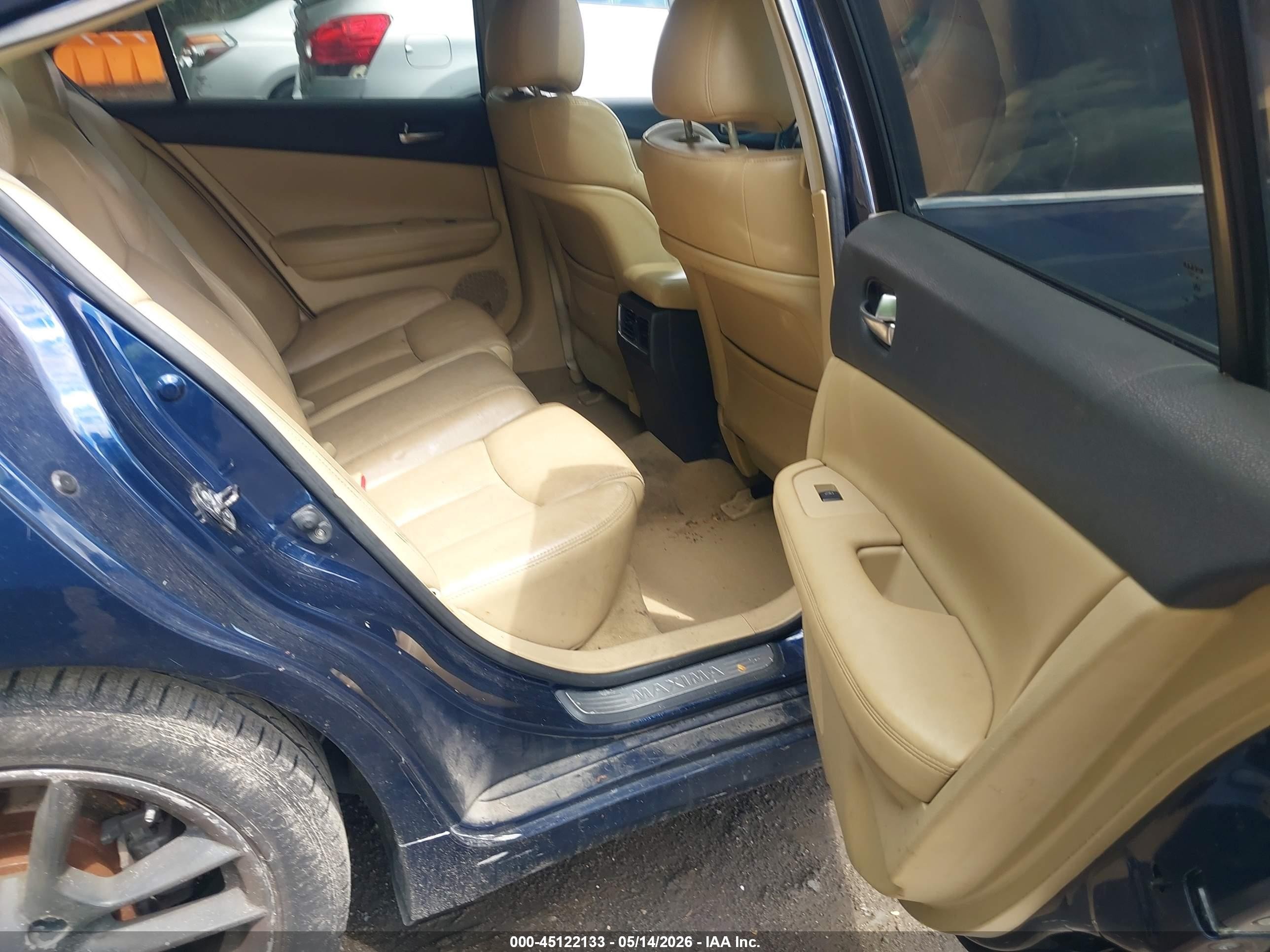 2009 Nissan Maxima 3.5 Sv Blue vin: 1N4AA51E39C833768