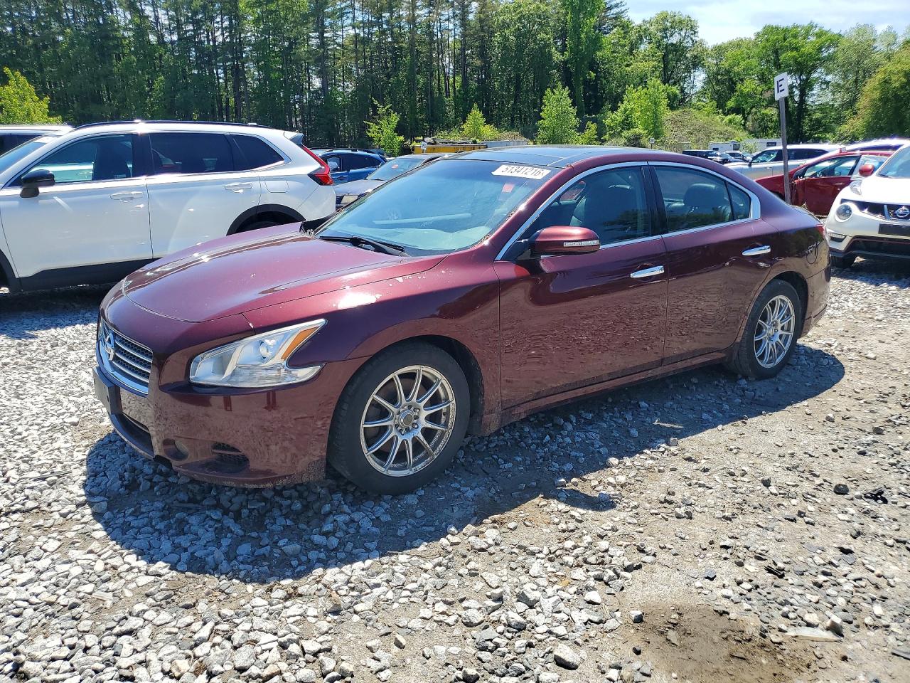 2009 Nissan Maxima S/sv Красный vin: 1N4AA51E39C851235