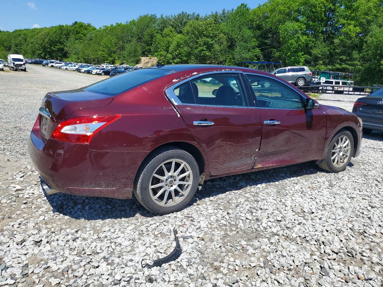 2009 Nissan Maxima S/sv Красный vin: 1N4AA51E39C851235