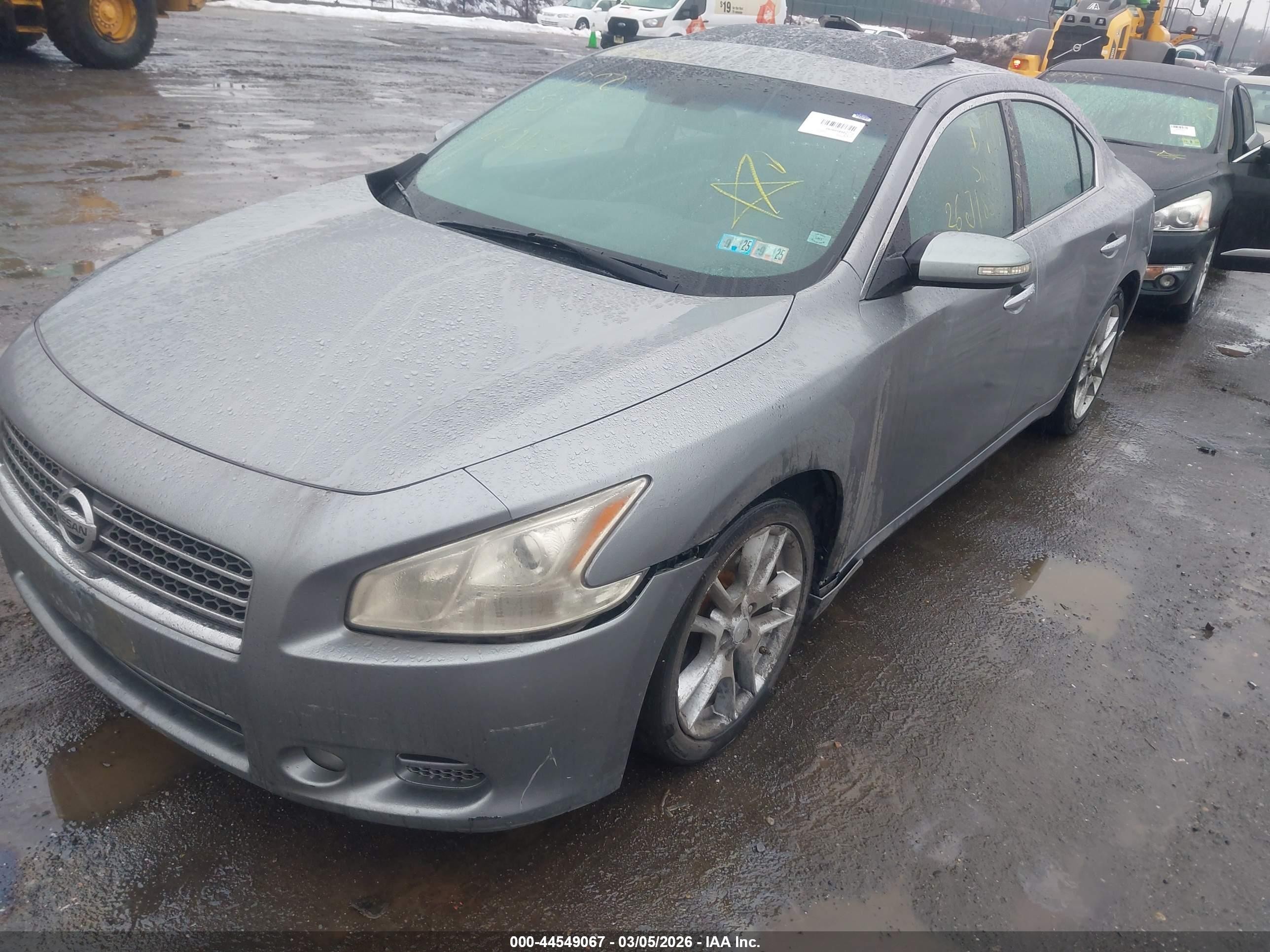 2009 Nissan Maxima 3.5 Sv Gray vin: 1N4AA51E49C807552