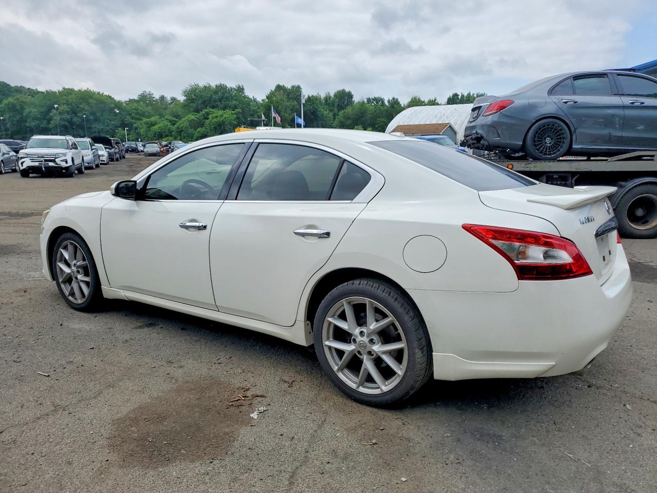 2009 Nissan Maxima 3.5 S White vin: 1N4AA51E49C829549