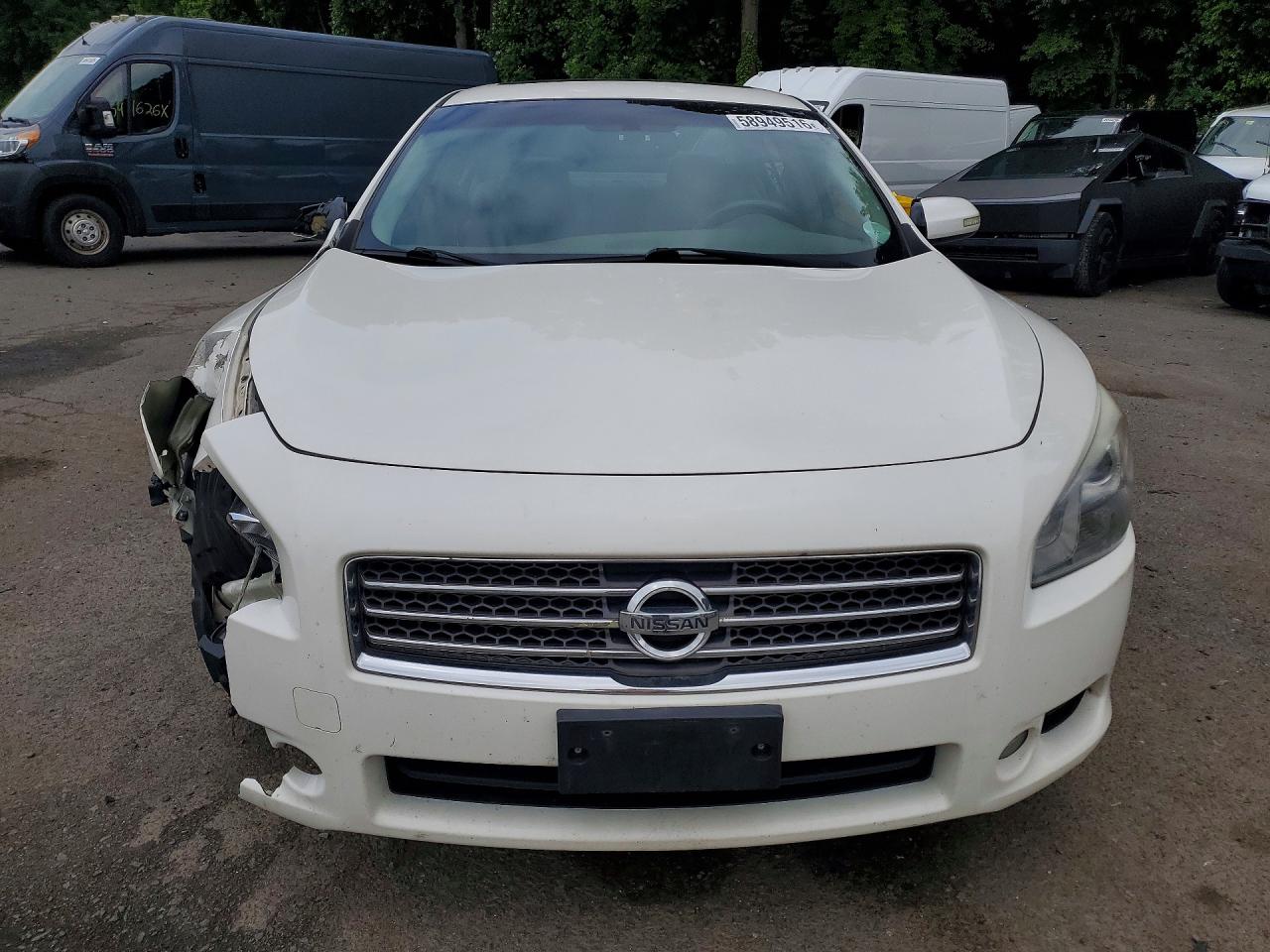 2009 Nissan Maxima 3.5 S White vin: 1N4AA51E49C829549