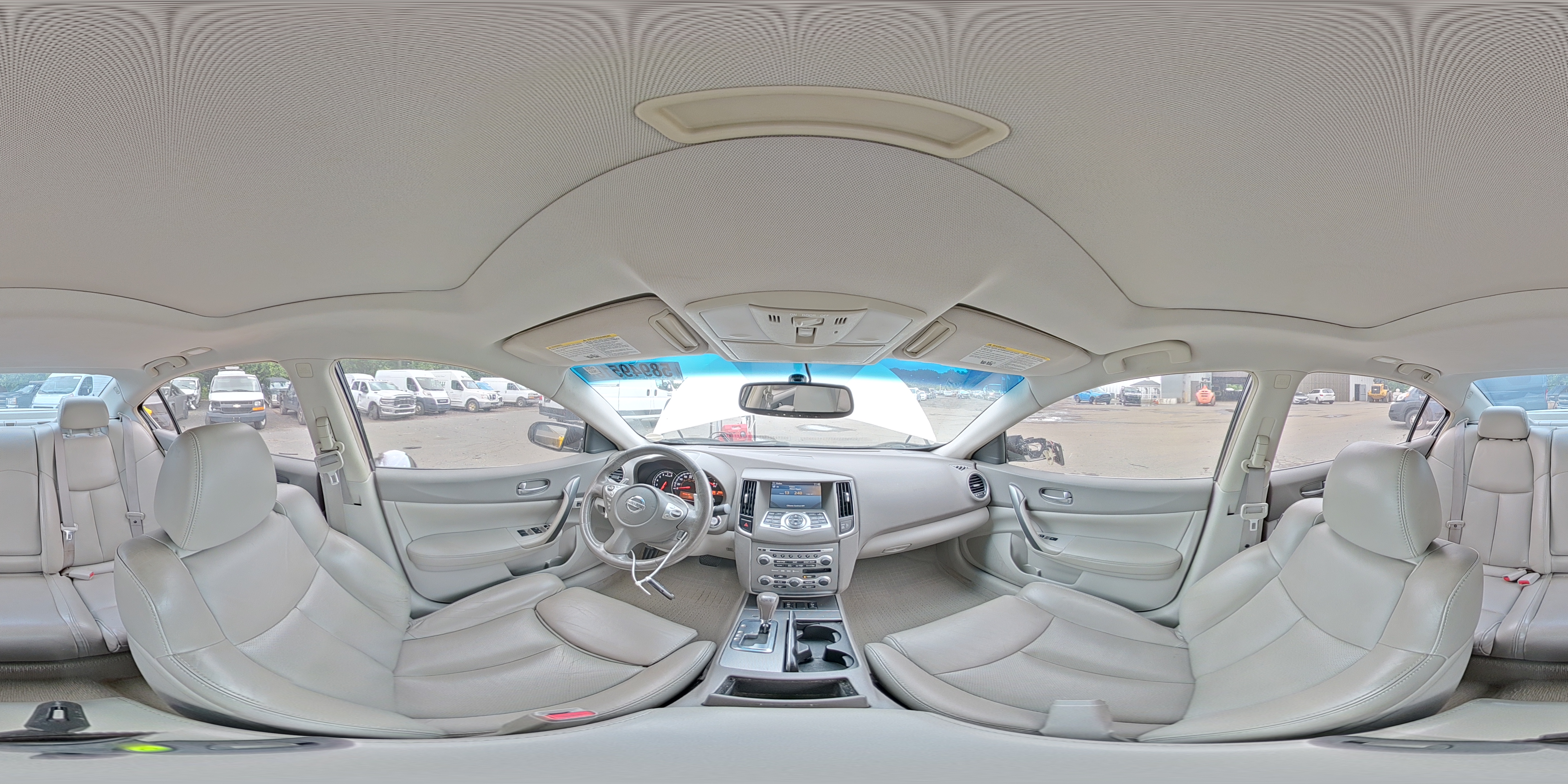 2009 Nissan Maxima 3.5 S White vin: 1N4AA51E49C829549