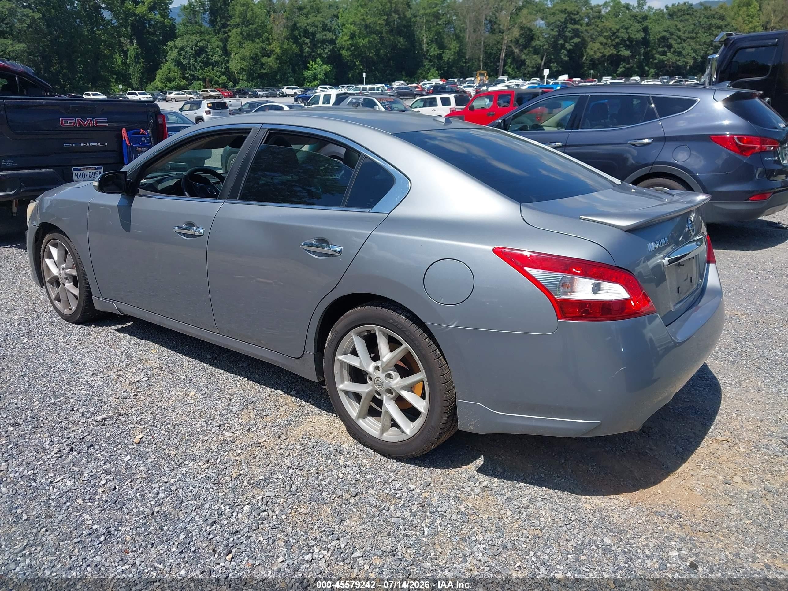 2009 Nissan Maxima 3.5 Sv Silver vin: 1N4AA51E49C837408