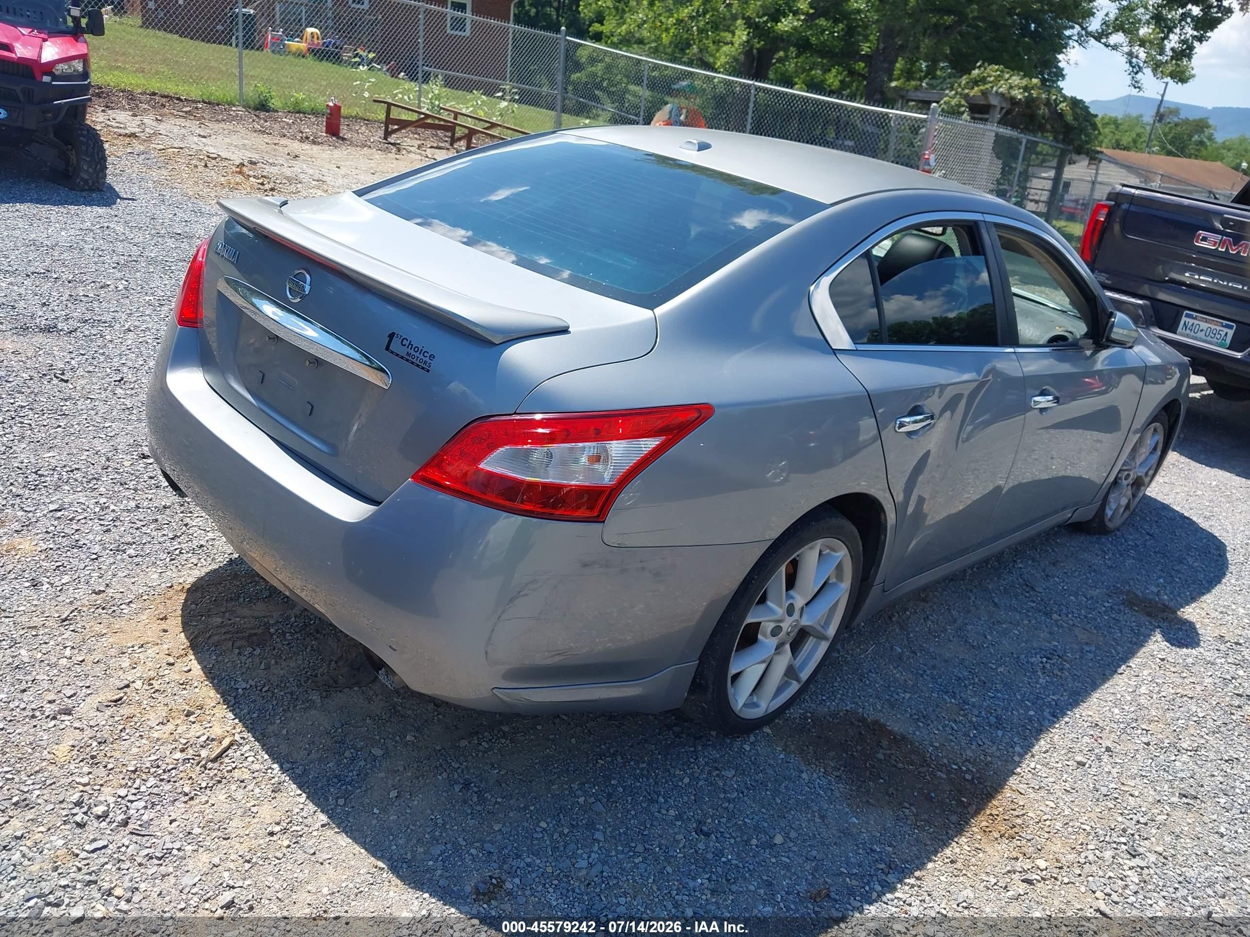 2009 Nissan Maxima 3.5 Sv Silver vin: 1N4AA51E49C837408