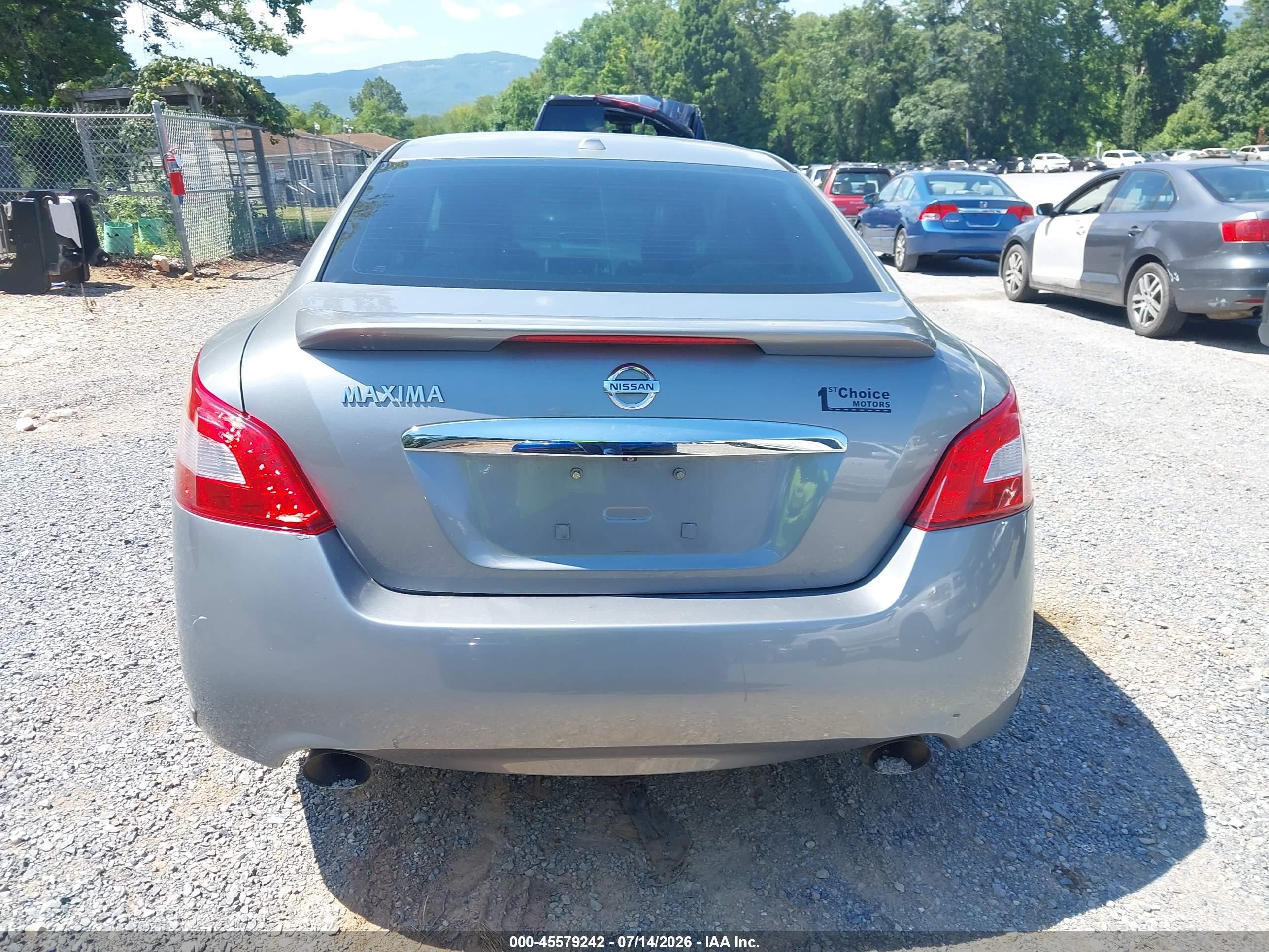 2009 Nissan Maxima 3.5 Sv Silver vin: 1N4AA51E49C837408