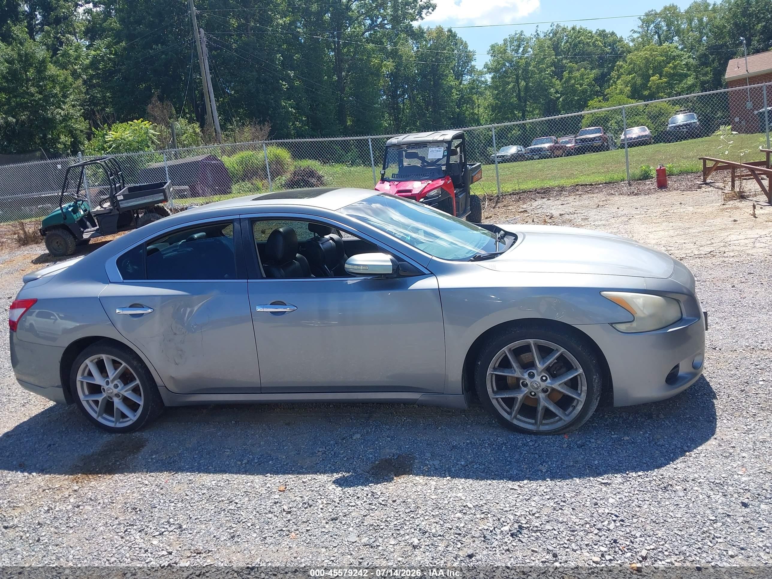 2009 Nissan Maxima 3.5 Sv Silver vin: 1N4AA51E49C837408