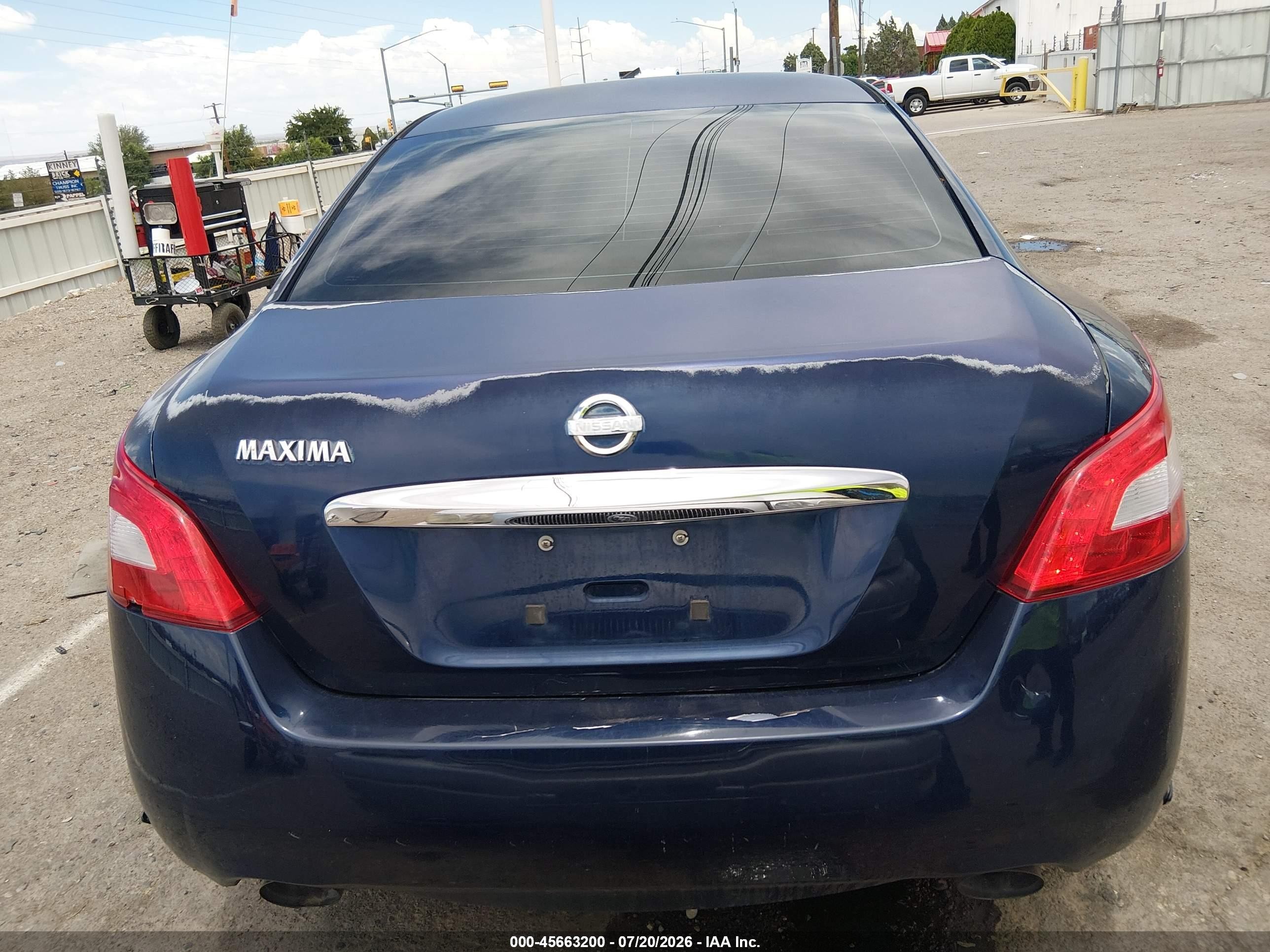2009 Nissan Maxima 3.5 Sv Blue vin: 1N4AA51E49C844892