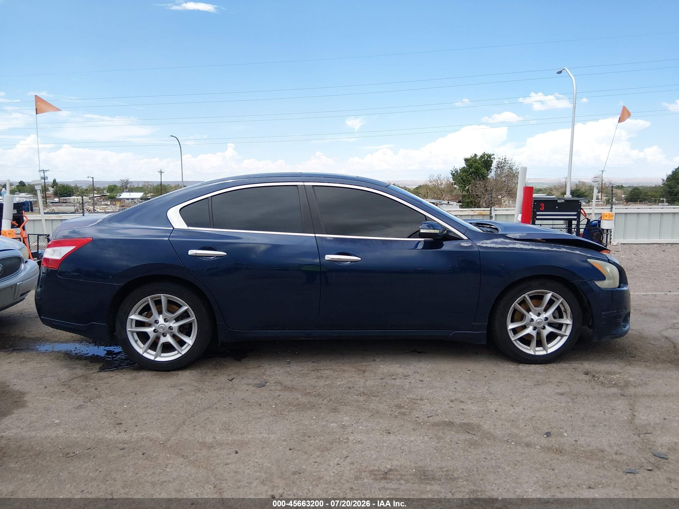 2009 Nissan Maxima 3.5 Sv Blue vin: 1N4AA51E49C844892