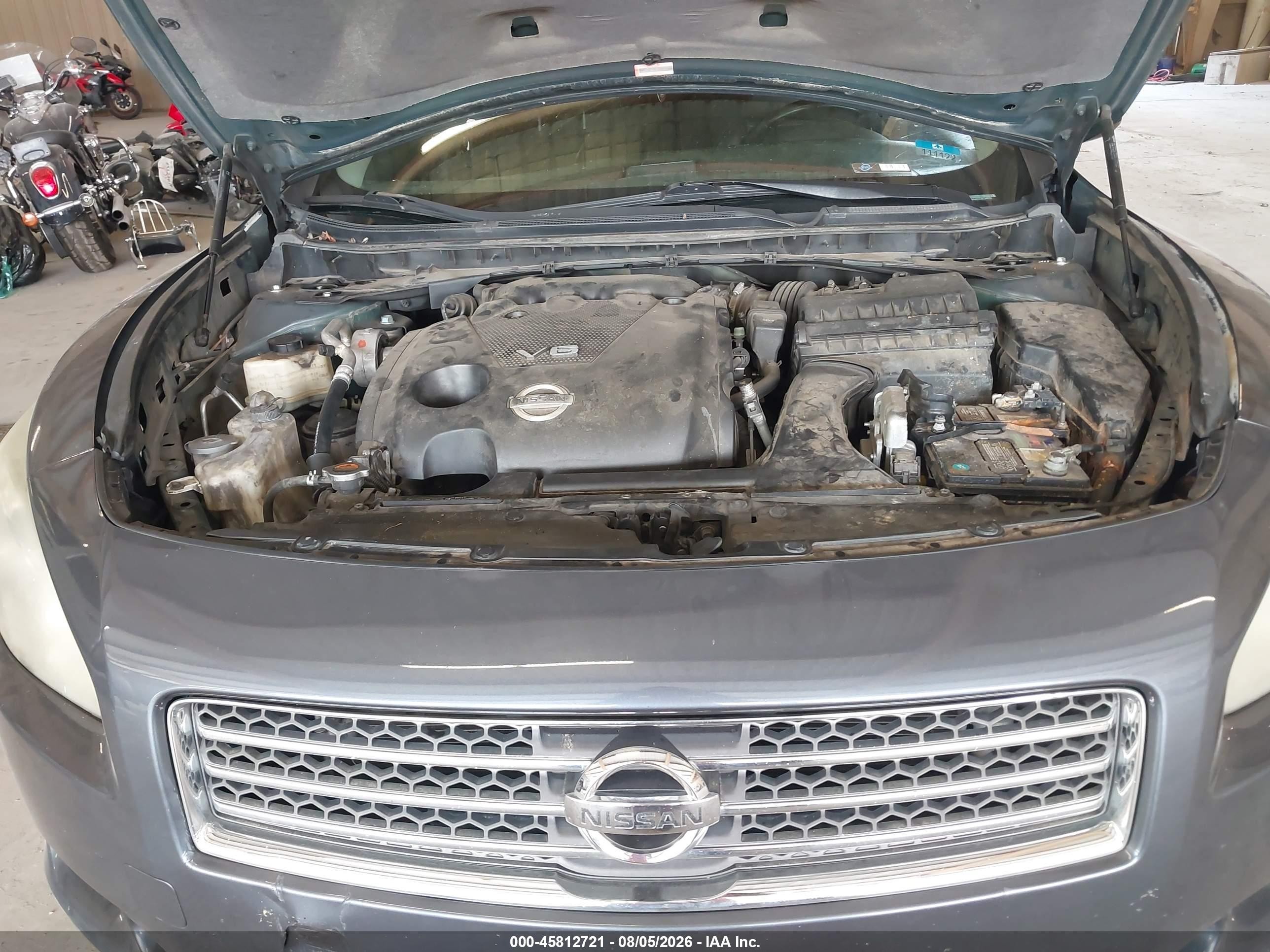 2009 Nissan Maxima 3.5 Sv Gray vin: 1N4AA51E49C846223