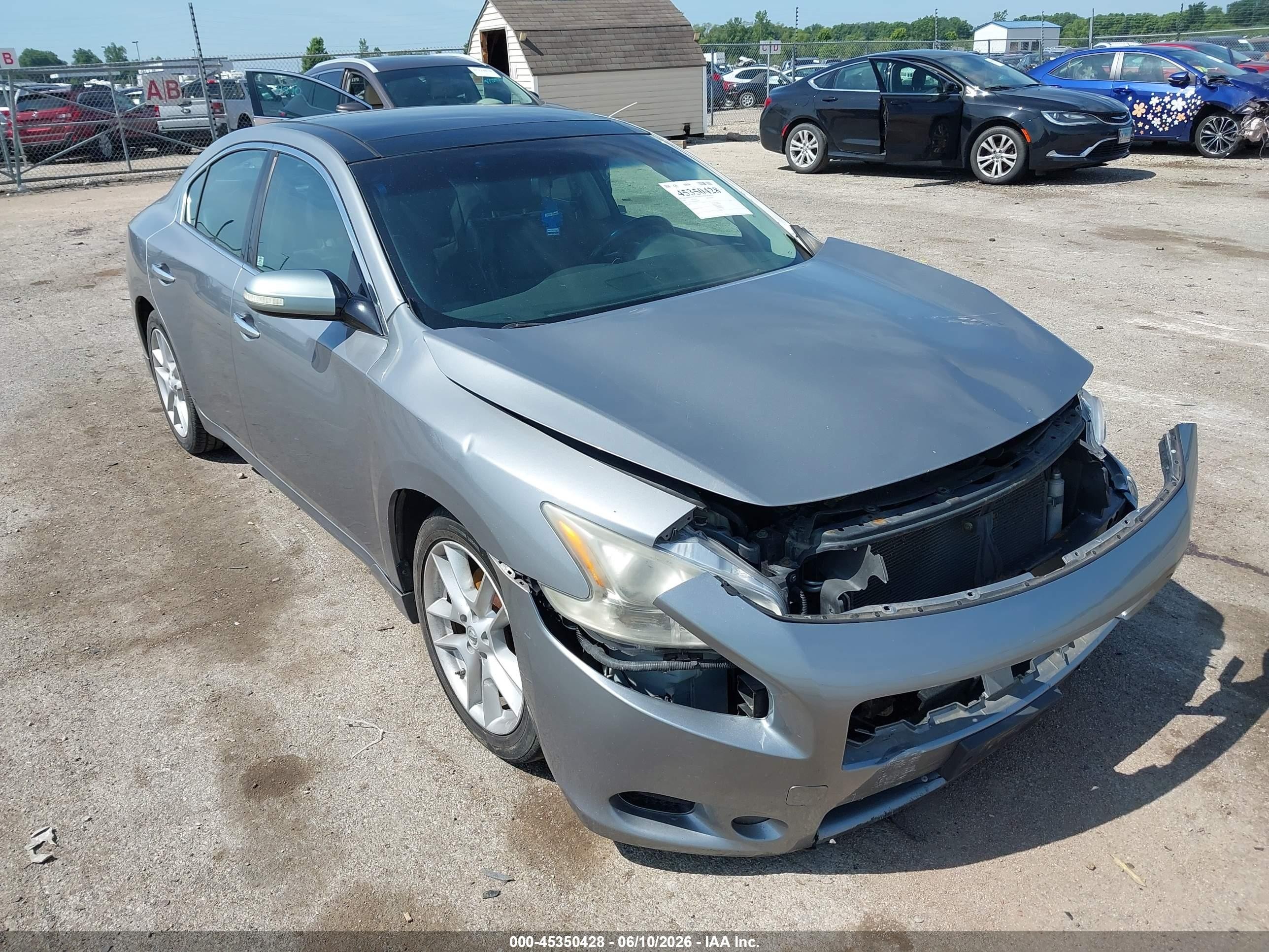 2009 Nissan Maxima 3.5 Sv Silver vin: 1N4AA51E49C848103