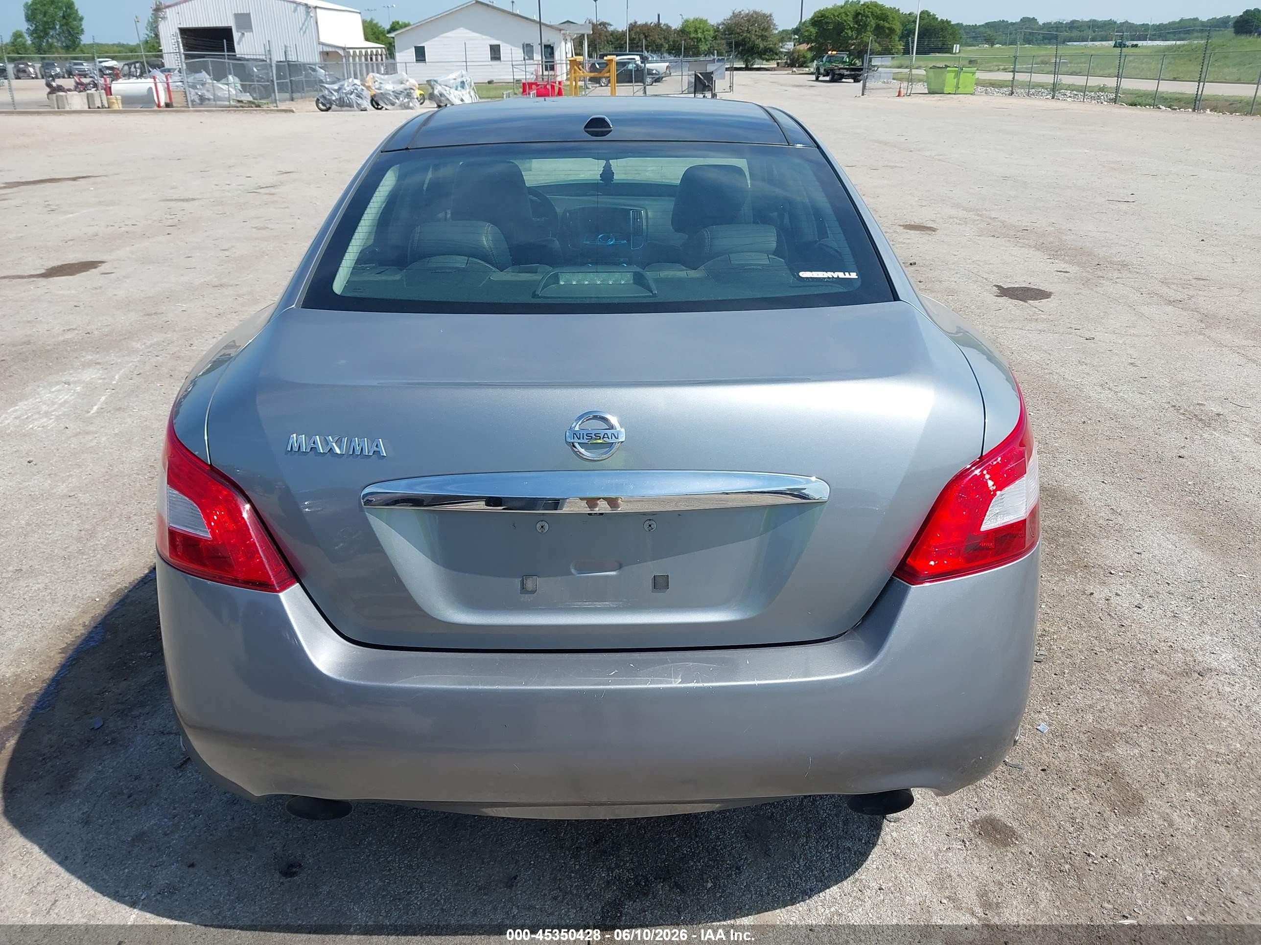 2009 Nissan Maxima 3.5 Sv Silver vin: 1N4AA51E49C848103