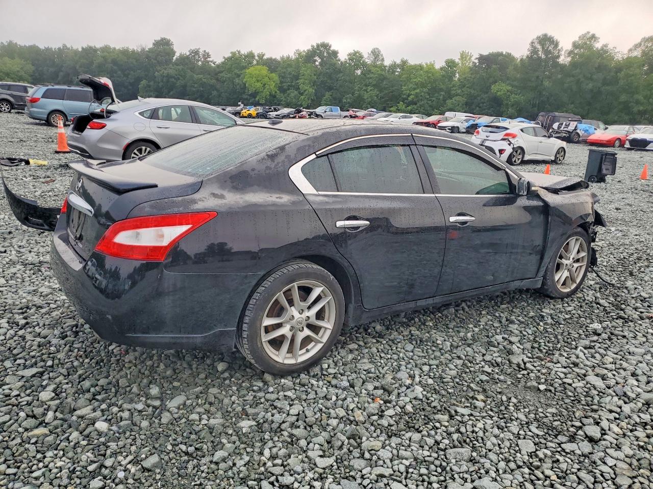 2009 Nissan Maxima 3.5 S Black vin: 1N4AA51E49C851079