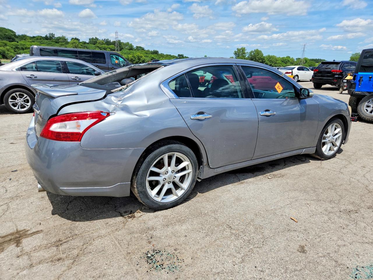 2009 Nissan Maxima S/sv Silver vin: 1N4AA51E59C800237