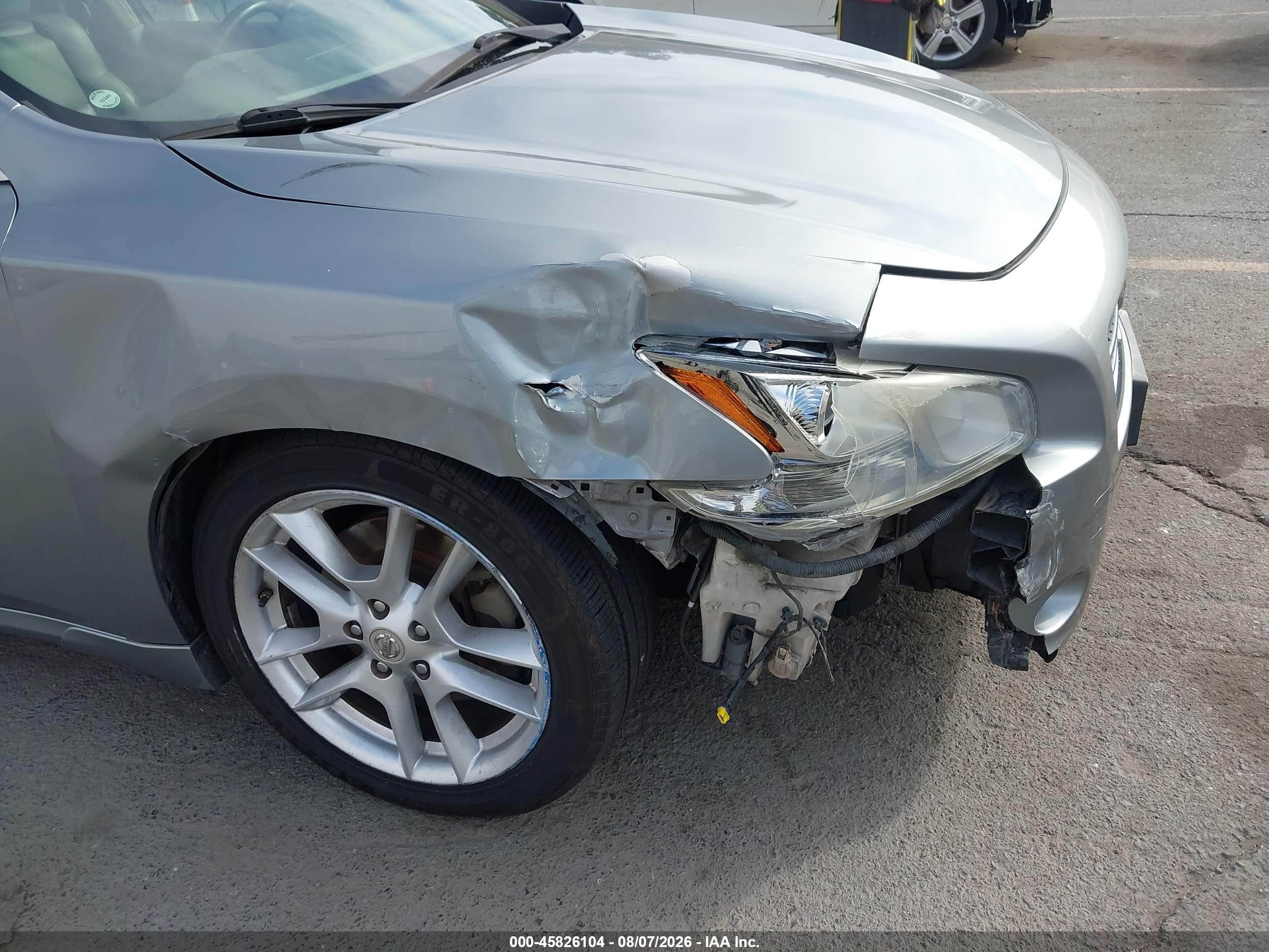 2009 Nissan Maxima 3.5 Sv Gray vin: 1N4AA51E59C803350