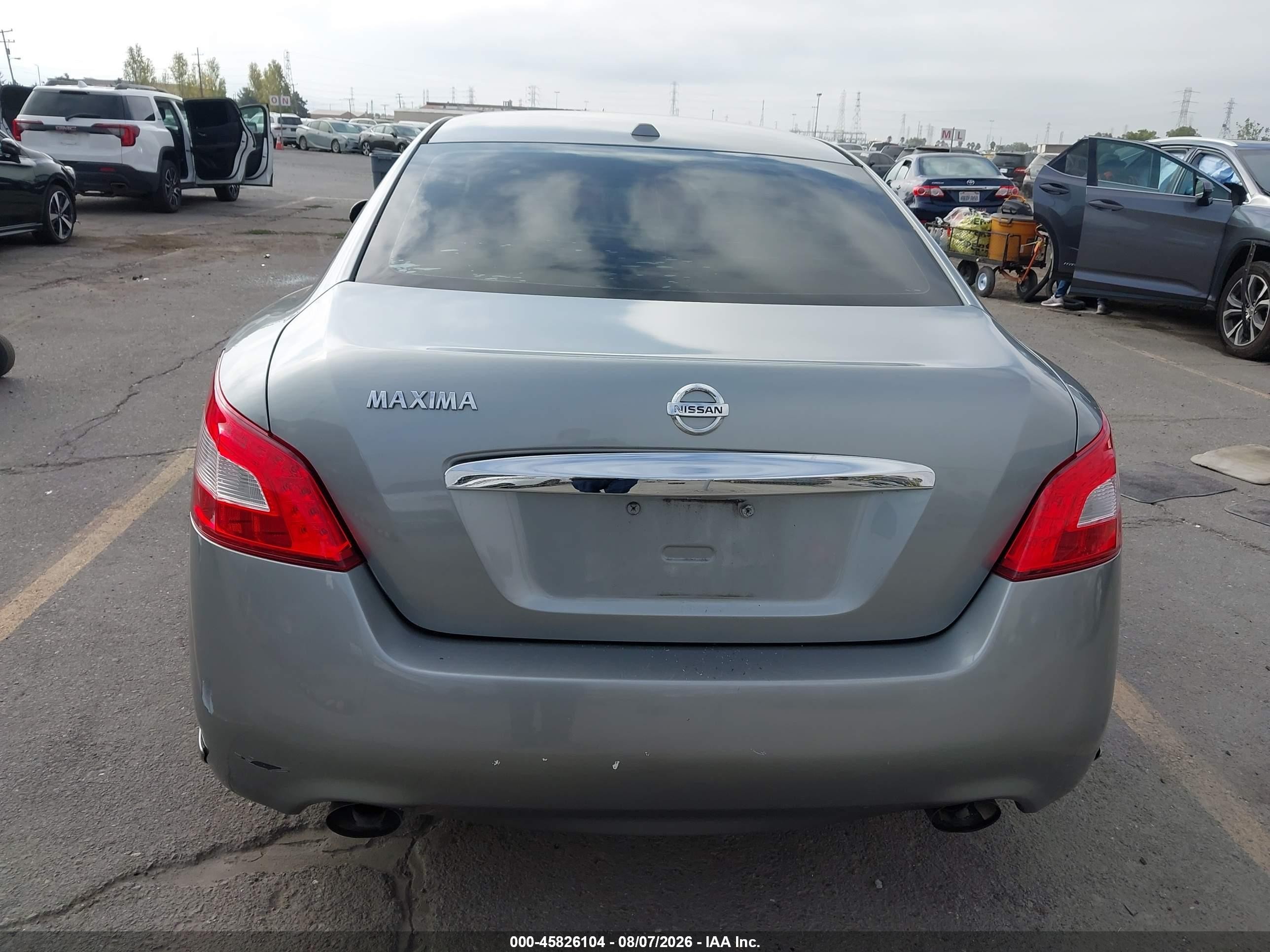 2009 Nissan Maxima 3.5 Sv Gray vin: 1N4AA51E59C803350