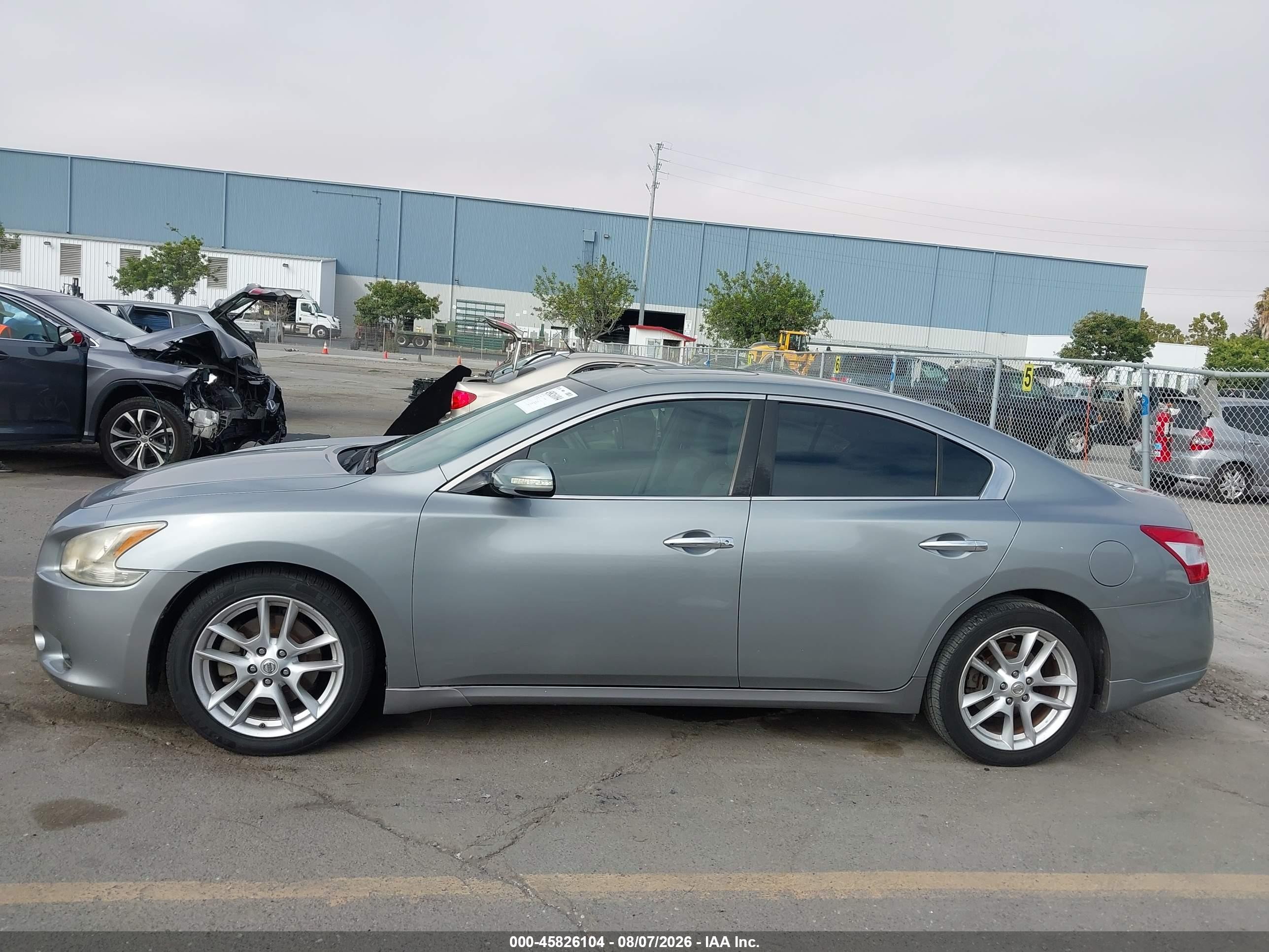 2009 Nissan Maxima 3.5 Sv Gray vin: 1N4AA51E59C803350
