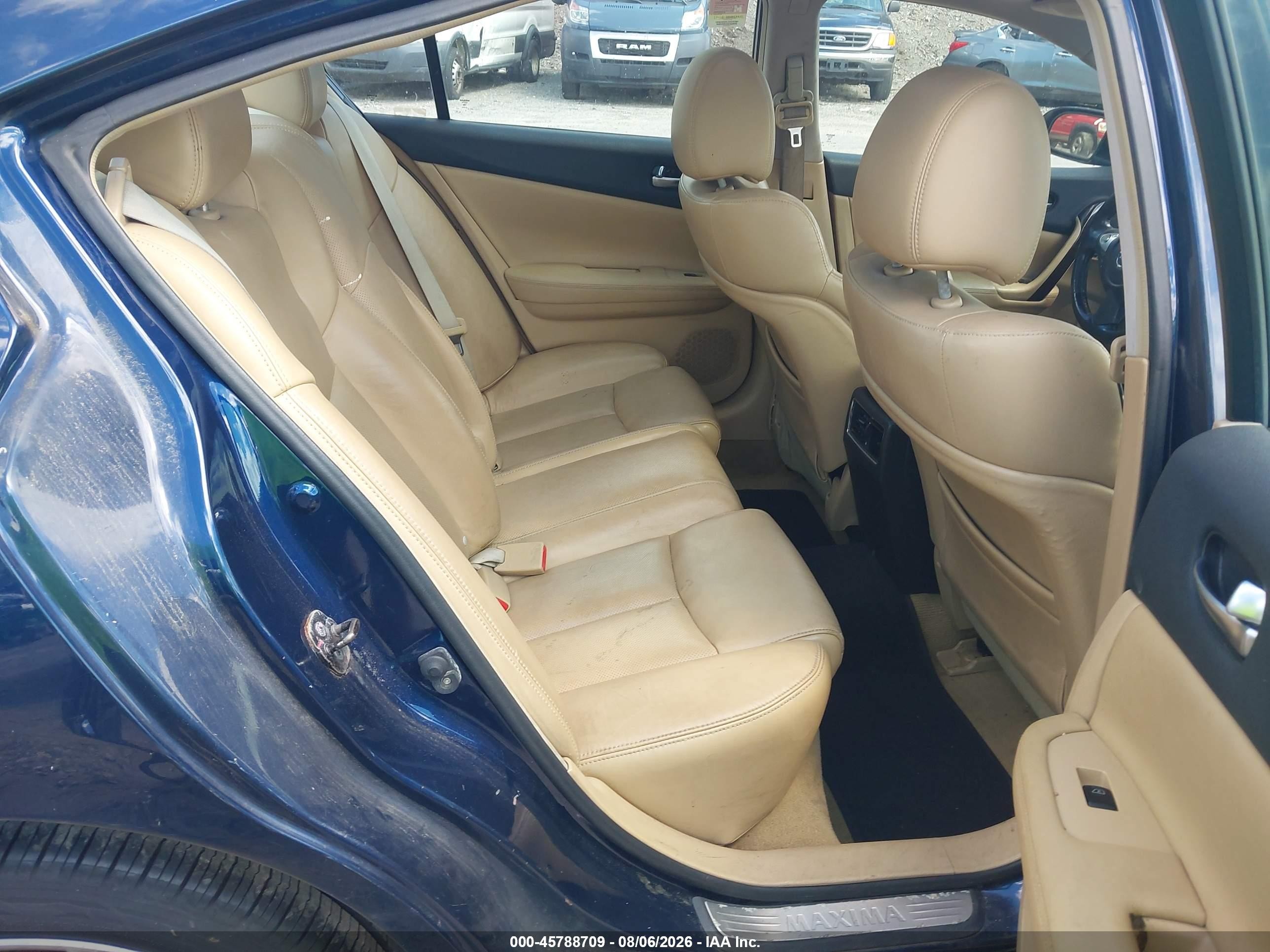 2009 Nissan Maxima 3.5 Sv Blue vin: 1N4AA51E59C815319