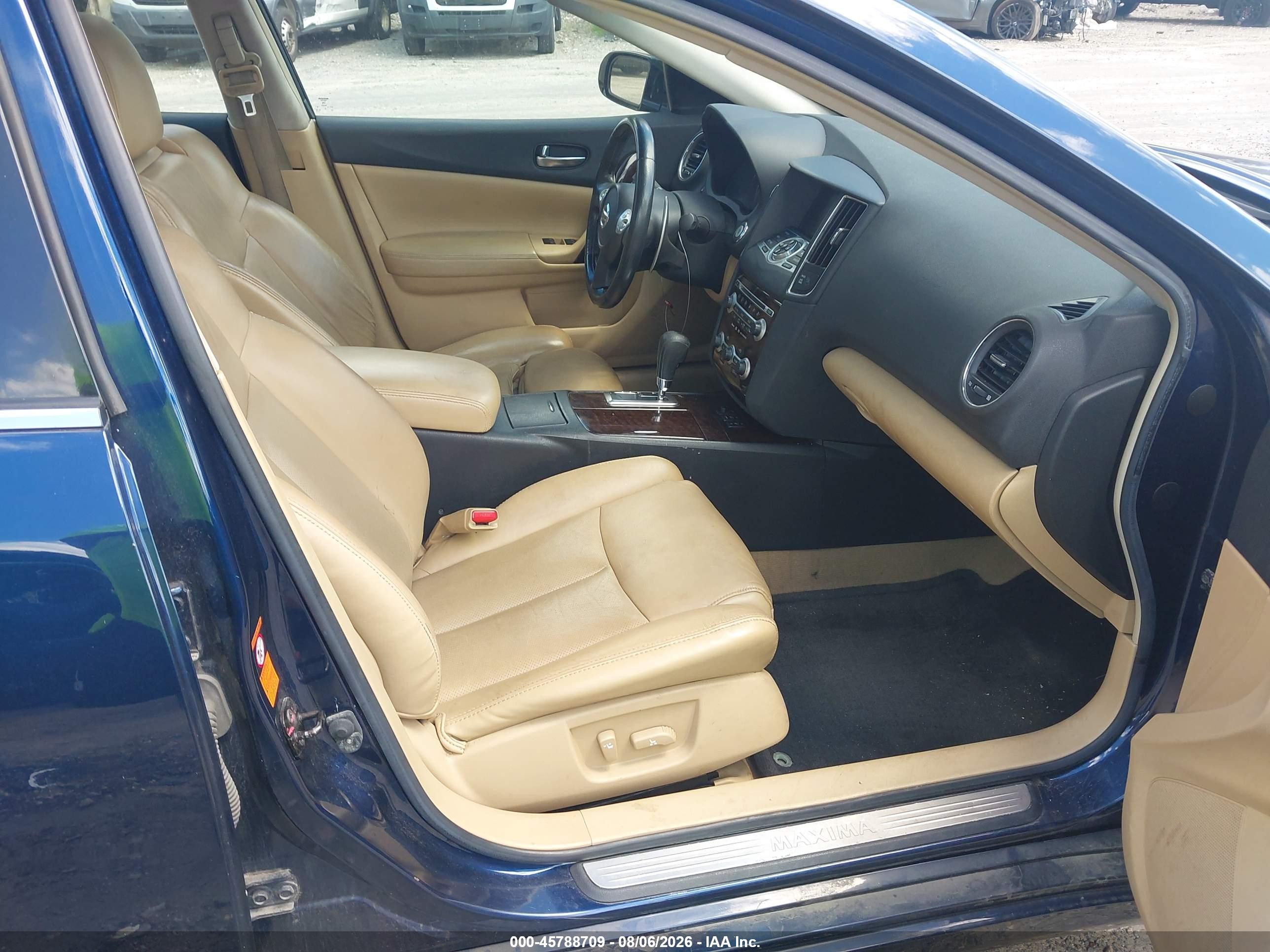 2009 Nissan Maxima 3.5 Sv Blue vin: 1N4AA51E59C815319