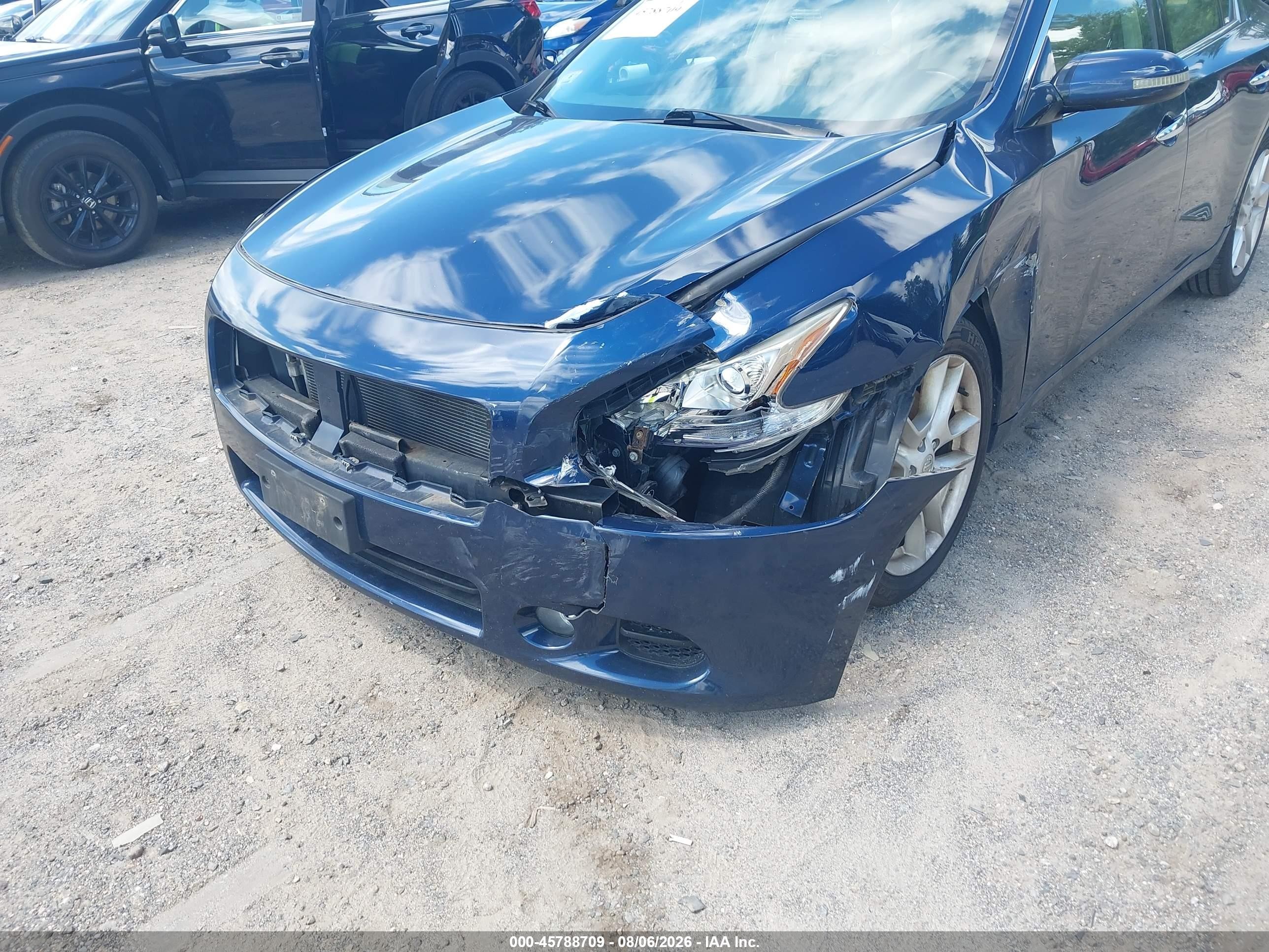2009 Nissan Maxima 3.5 Sv Blue vin: 1N4AA51E59C815319