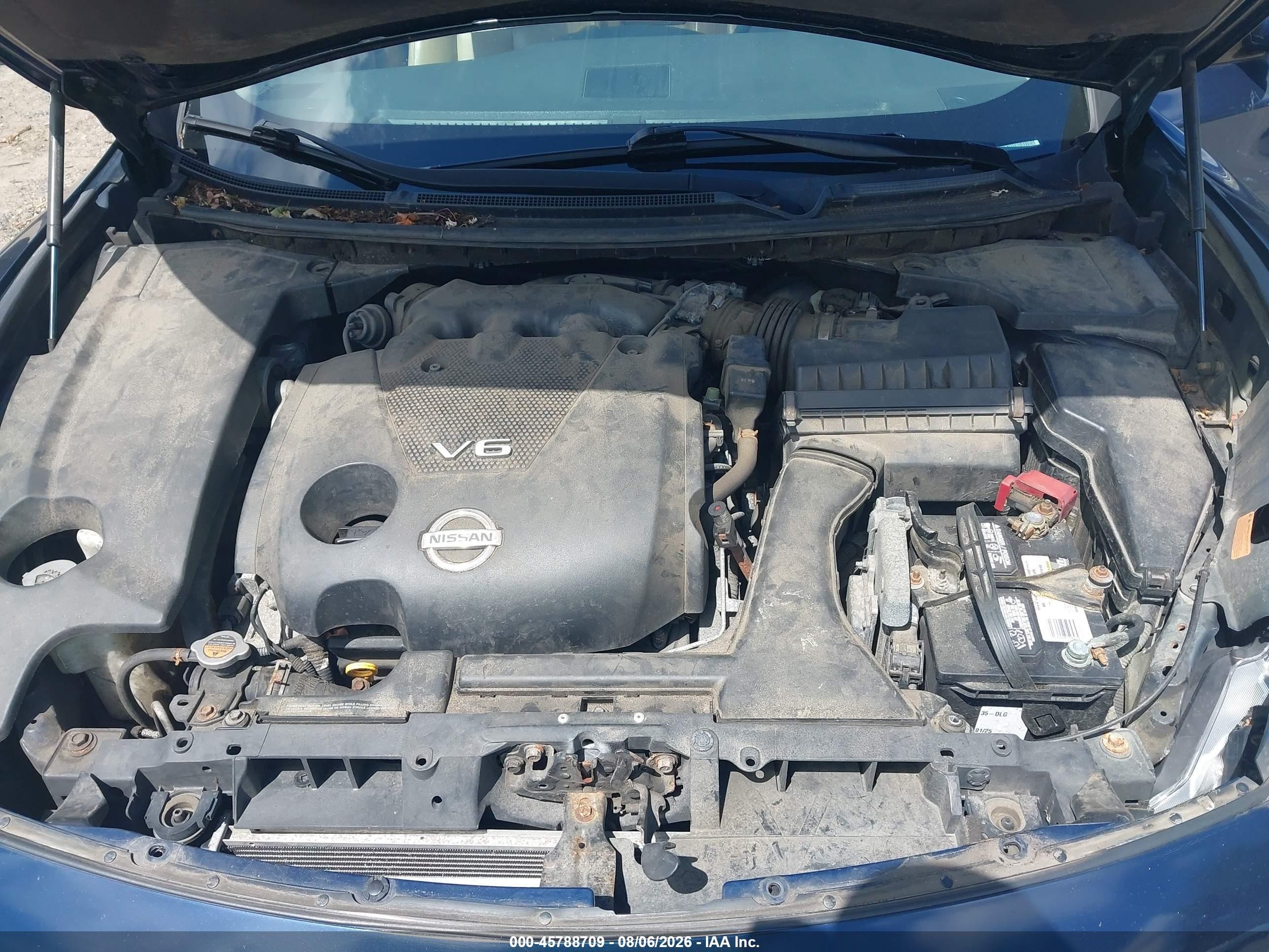 2009 Nissan Maxima 3.5 Sv Blue vin: 1N4AA51E59C815319