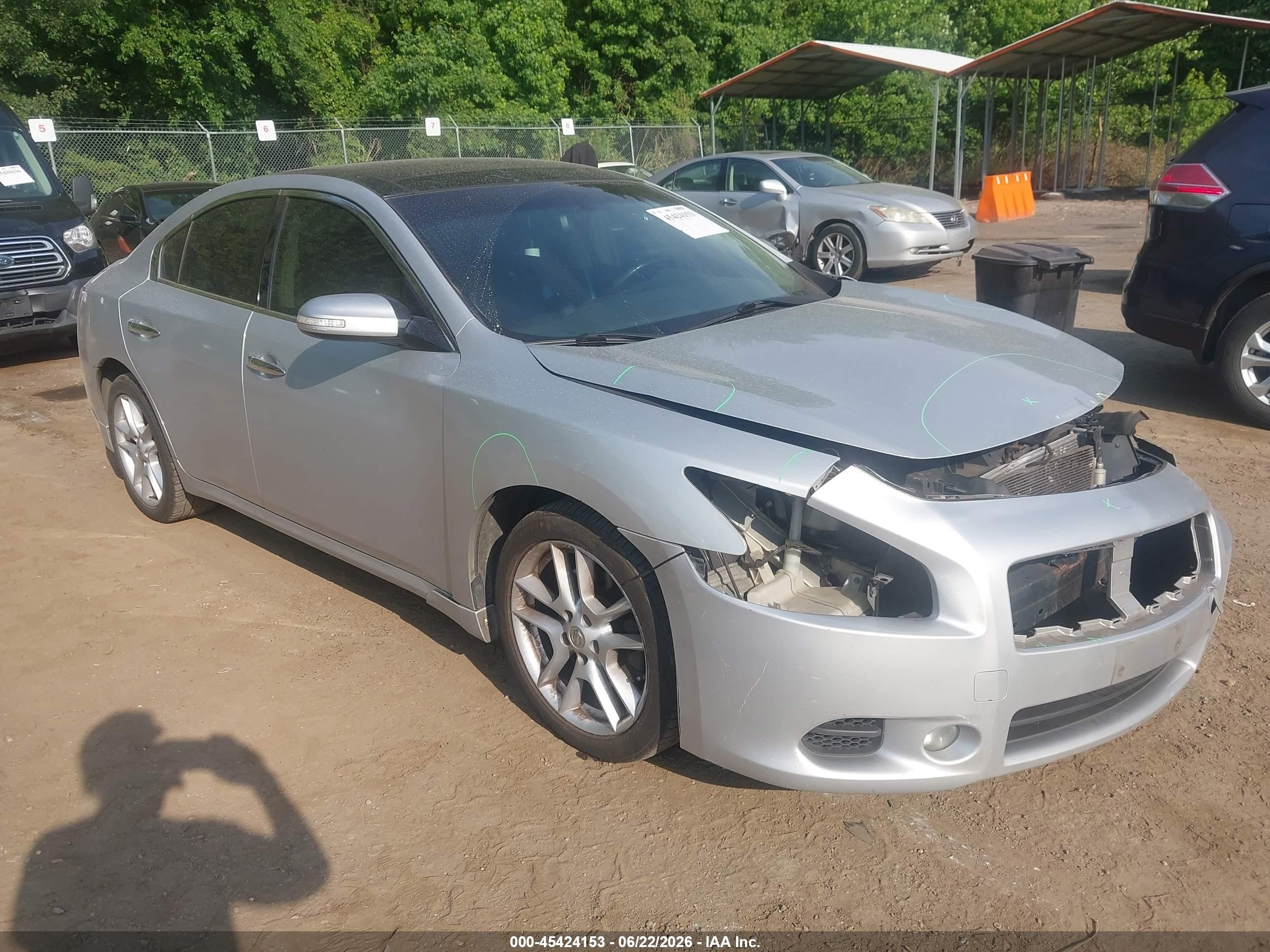 2009 Nissan Maxima 3.5 Sv Silver vin: 1N4AA51E59C842522