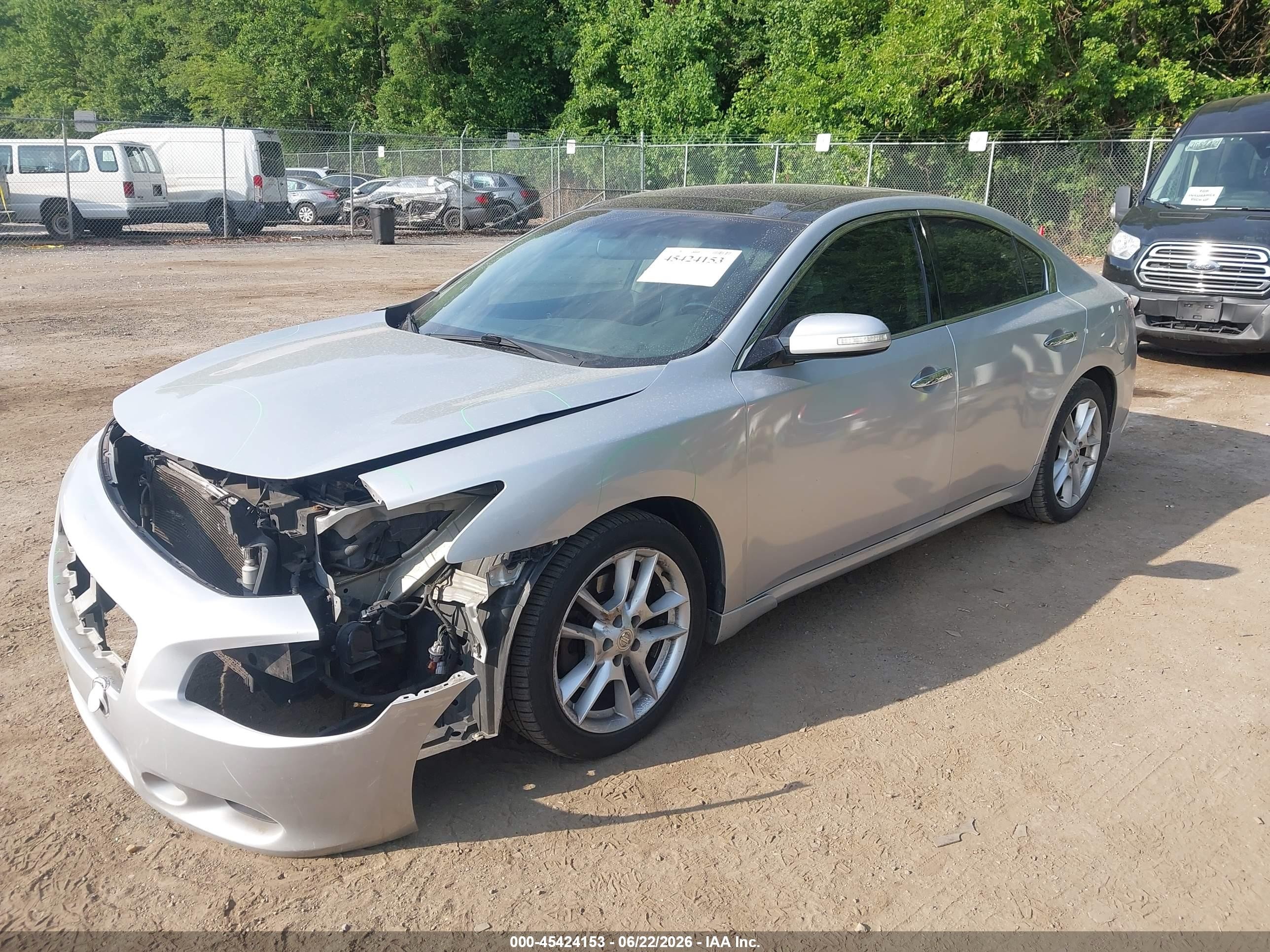 2009 Nissan Maxima 3.5 Sv Silver vin: 1N4AA51E59C842522