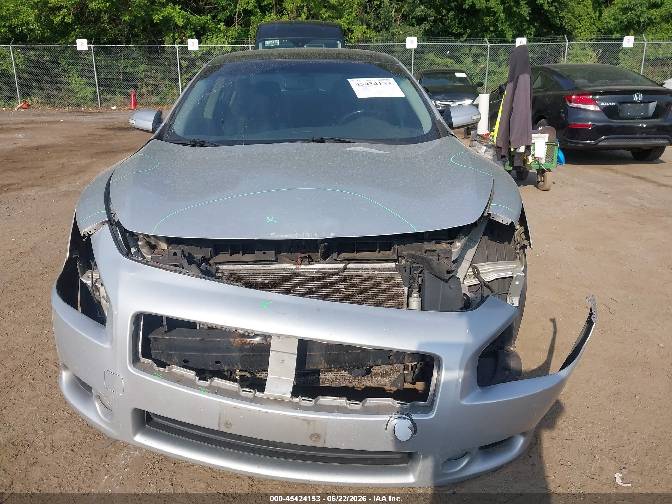 2009 Nissan Maxima 3.5 Sv Silver vin: 1N4AA51E59C842522