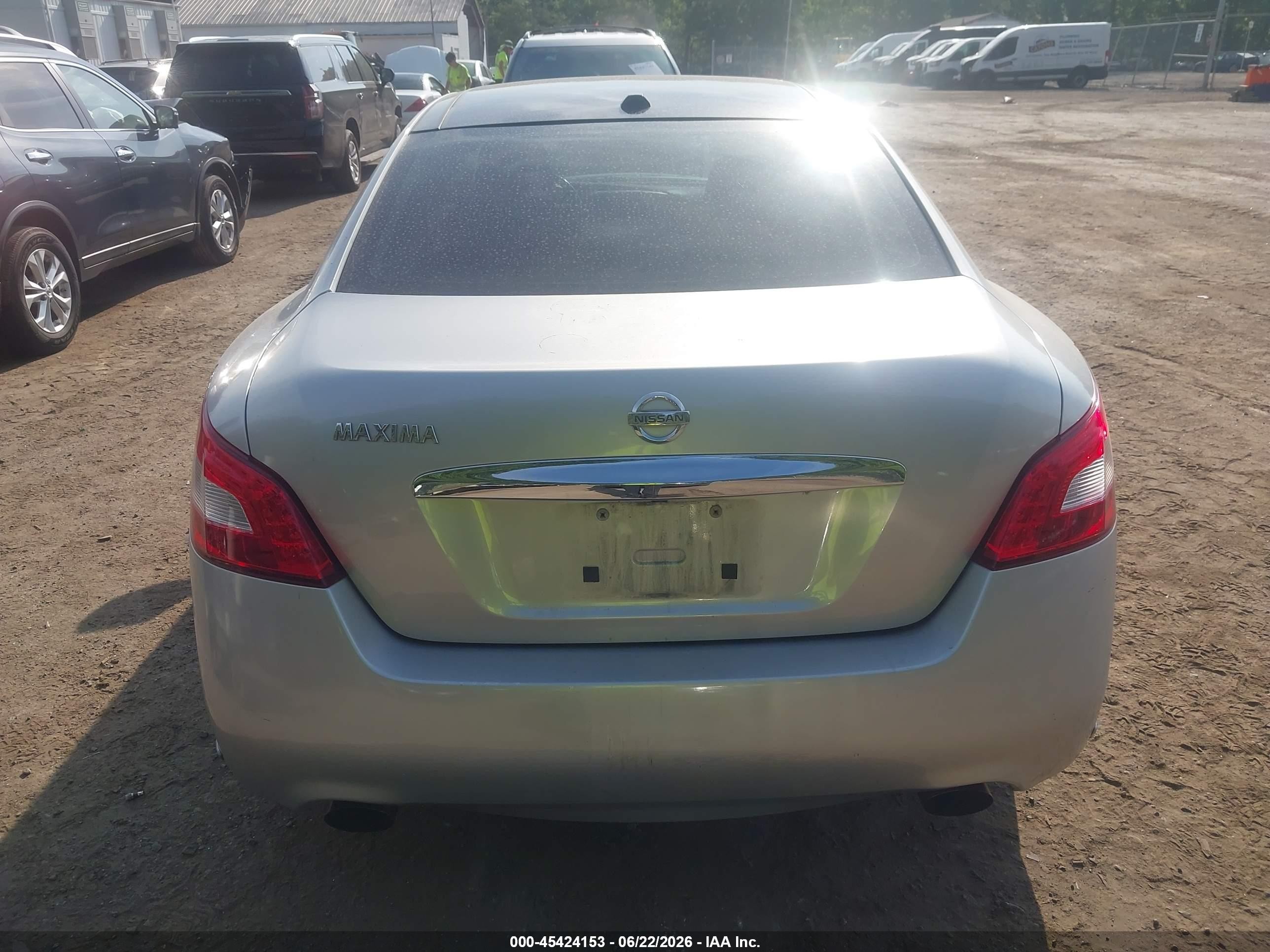 2009 Nissan Maxima 3.5 Sv Silver vin: 1N4AA51E59C842522