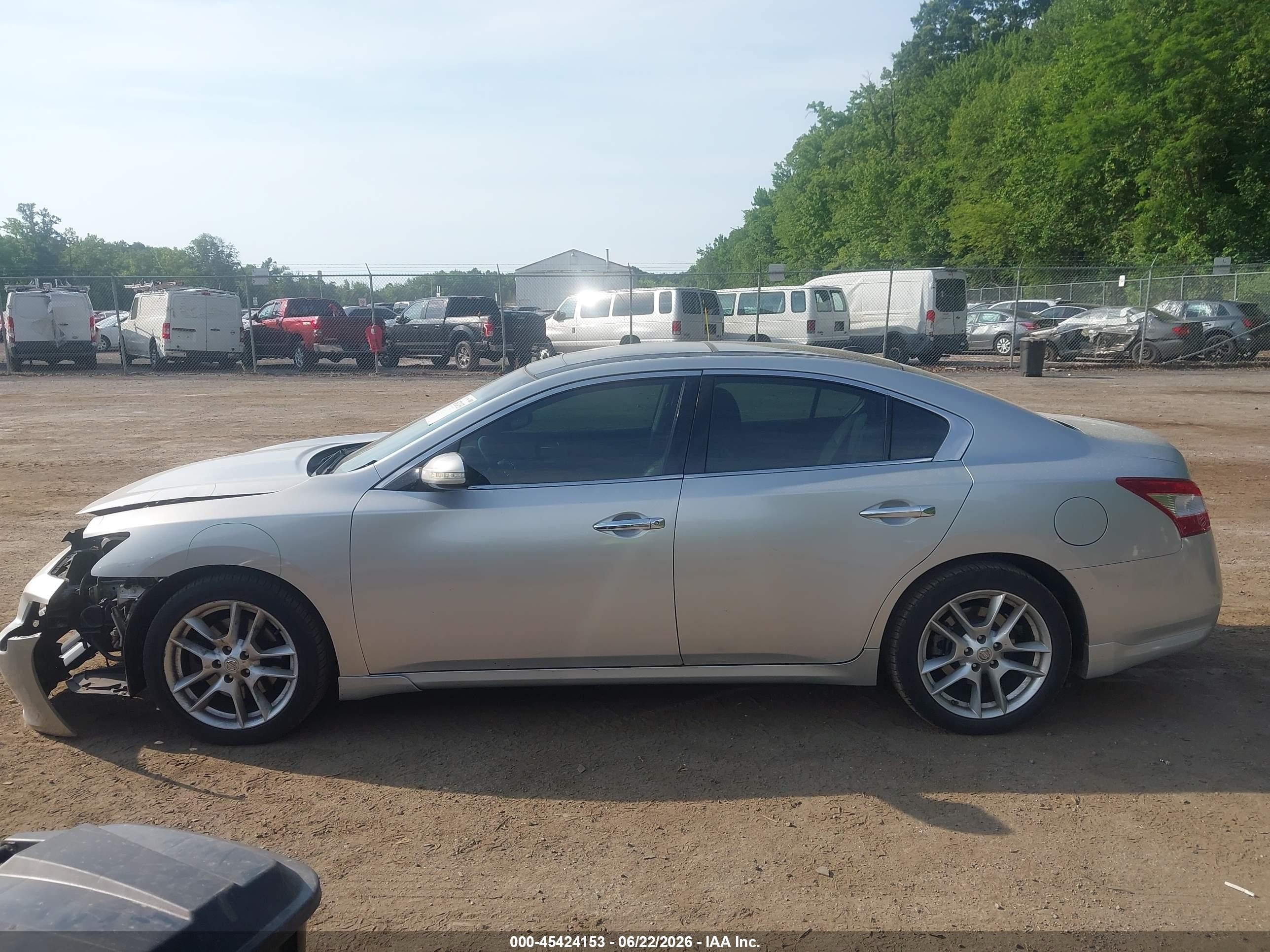 2009 Nissan Maxima 3.5 Sv Silver vin: 1N4AA51E59C842522