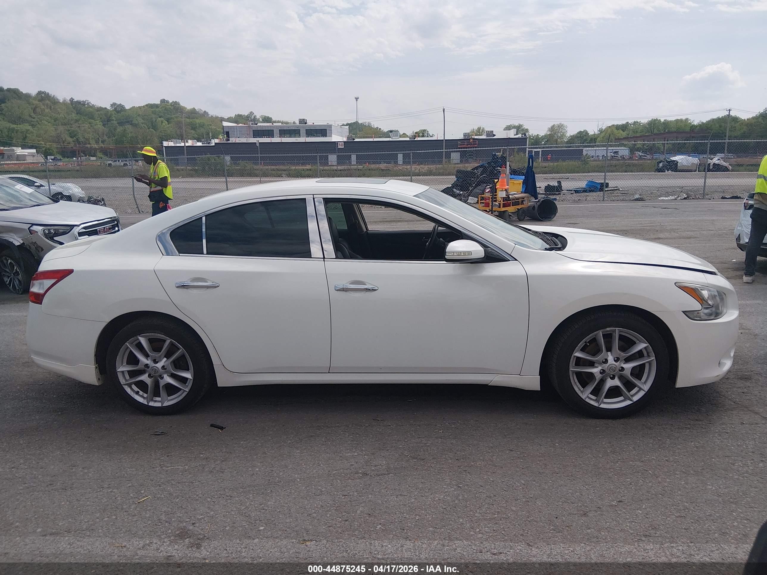 2009 Nissan Maxima 3.5 Sv White vin: 1N4AA51E59C848983
