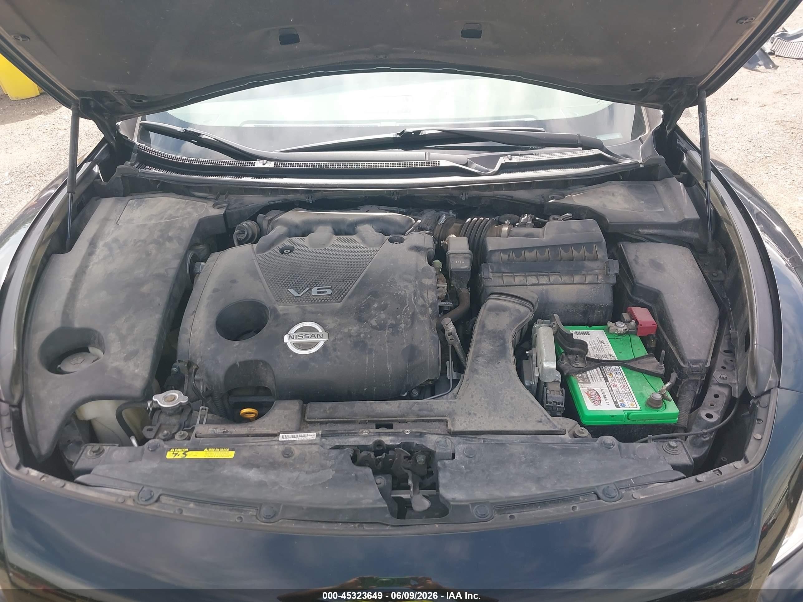2009 Nissan Maxima 3.5 Sv Черный vin: 1N4AA51E59C861202