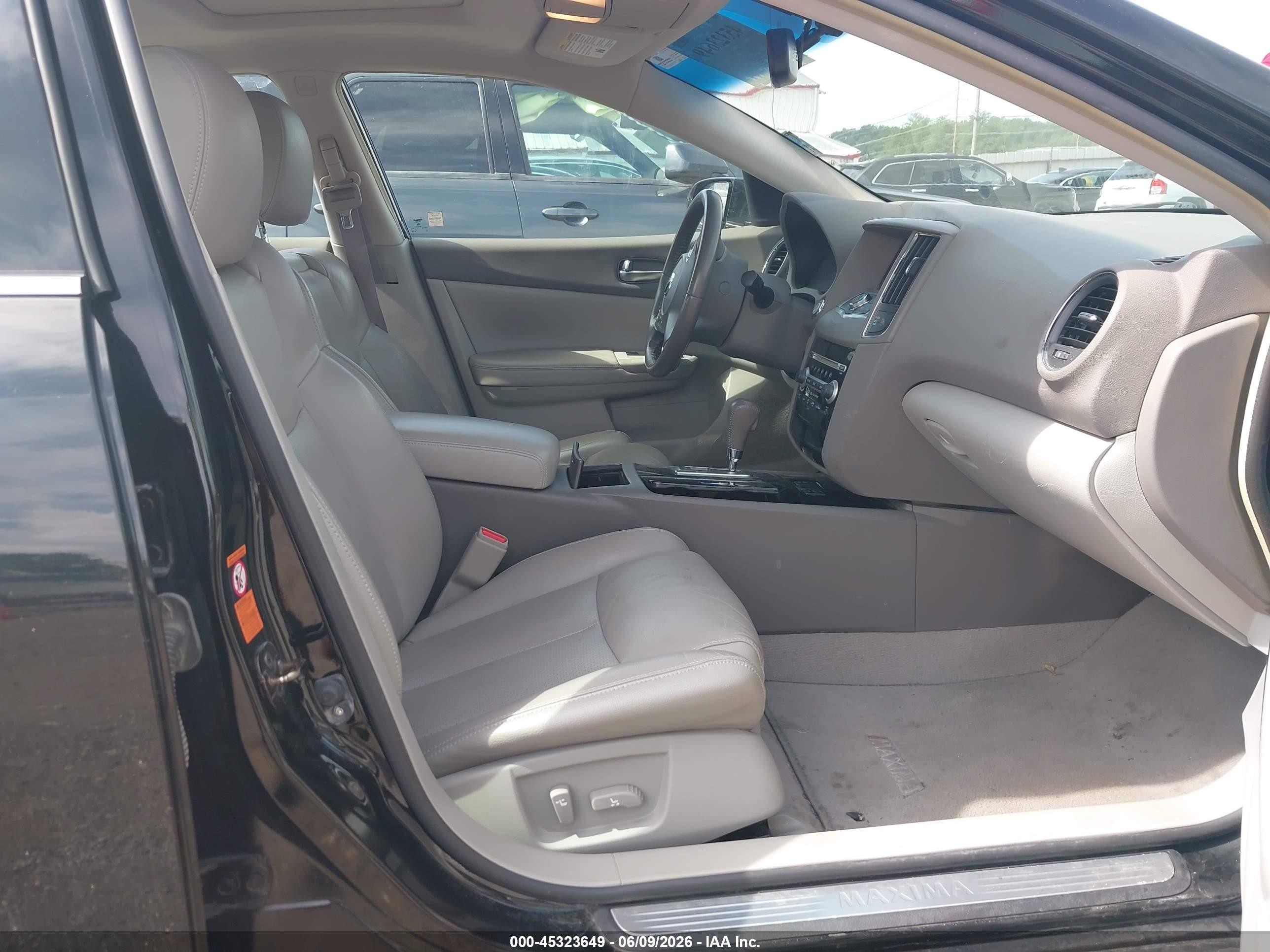 2009 Nissan Maxima 3.5 Sv Черный vin: 1N4AA51E59C861202
