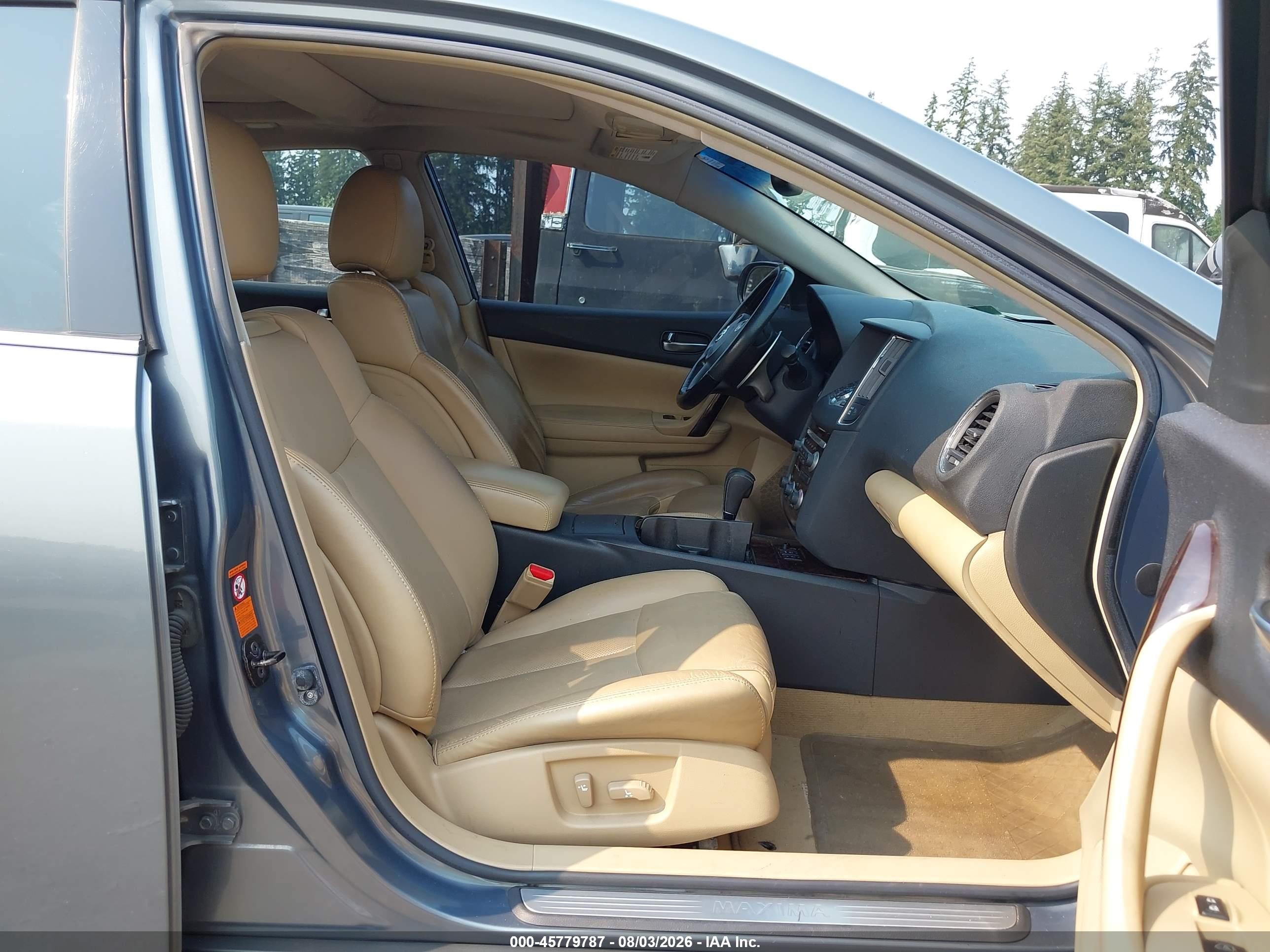 2009 Nissan Maxima 3.5 Sv Gray vin: 1N4AA51E69C832064