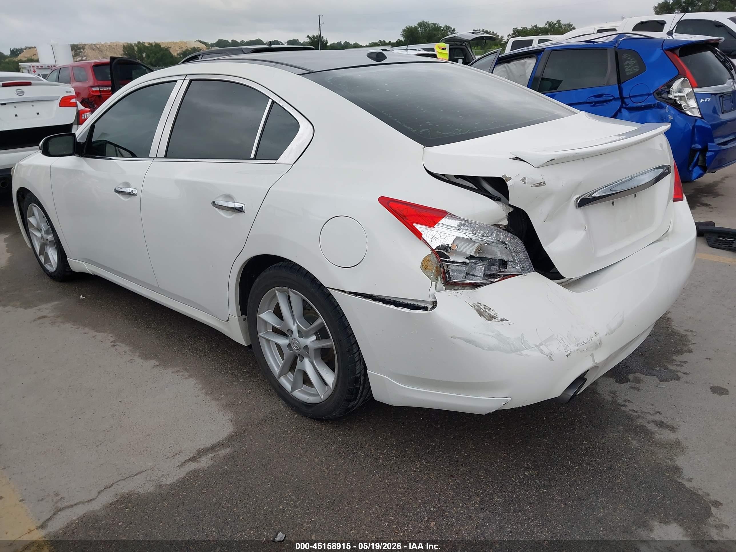 2009 Nissan Maxima 3.5 Sv Белый vin: 1N4AA51E69C837040