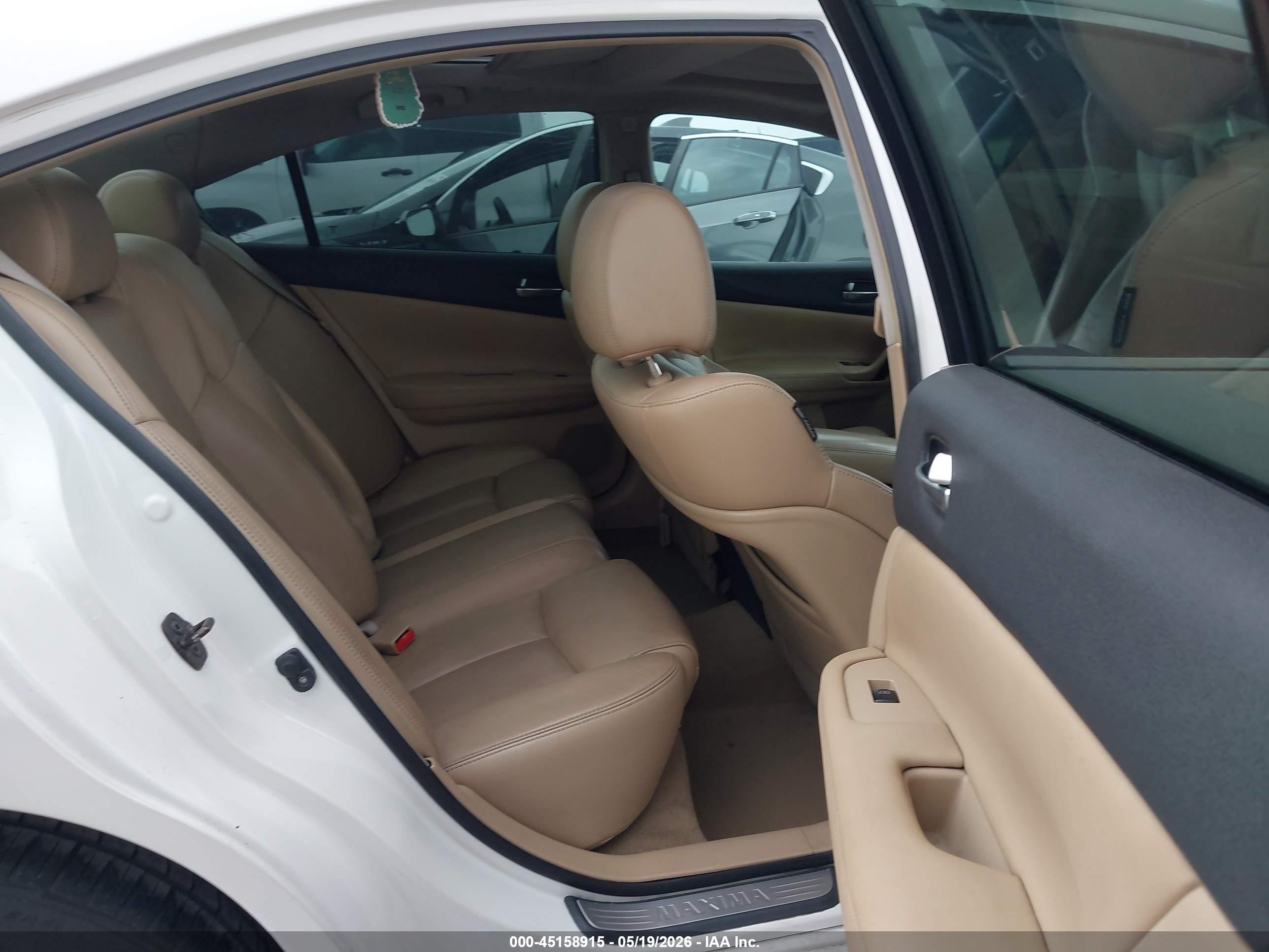 2009 Nissan Maxima 3.5 Sv Белый vin: 1N4AA51E69C837040