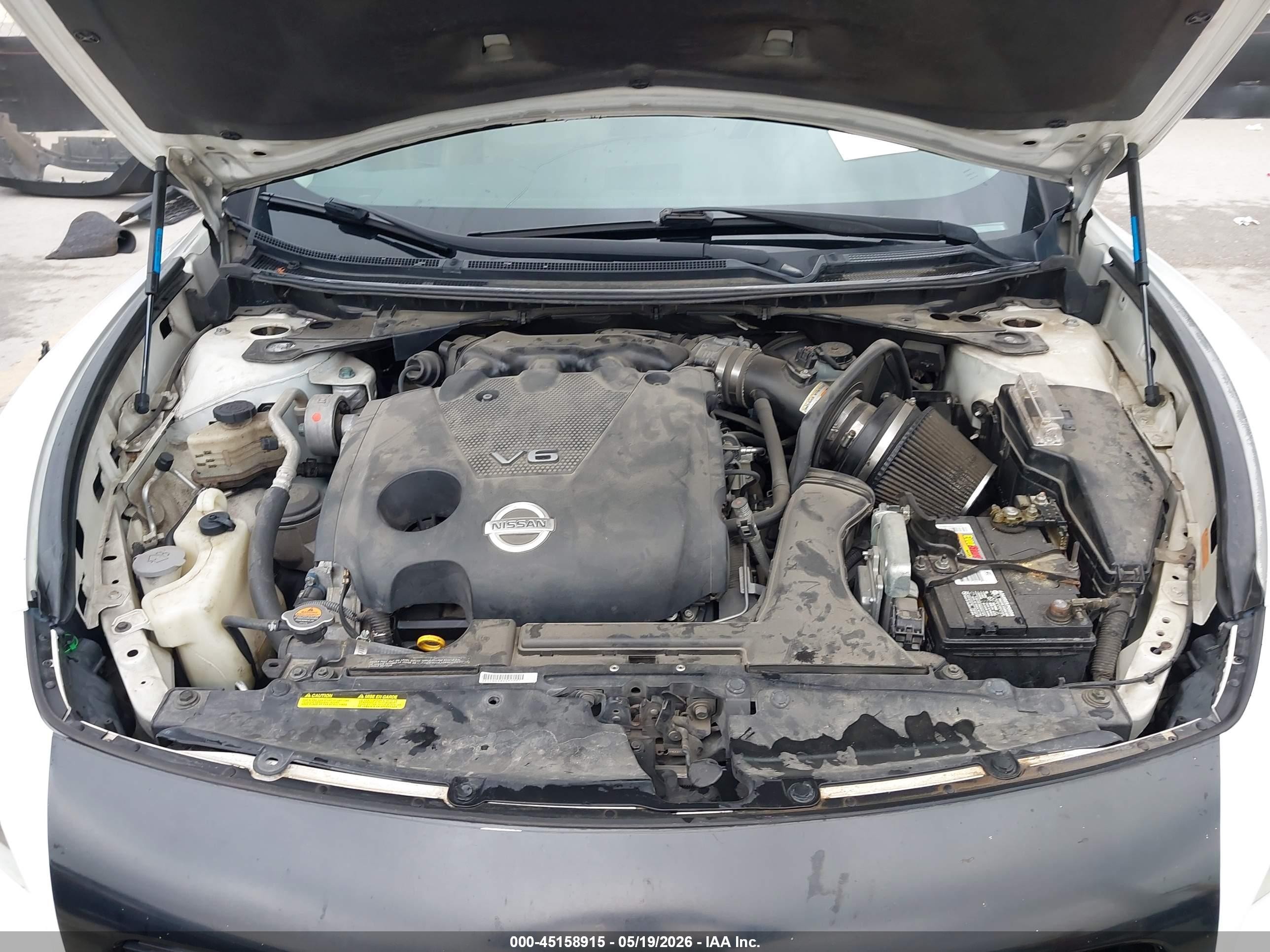 2009 Nissan Maxima 3.5 Sv Белый vin: 1N4AA51E69C837040