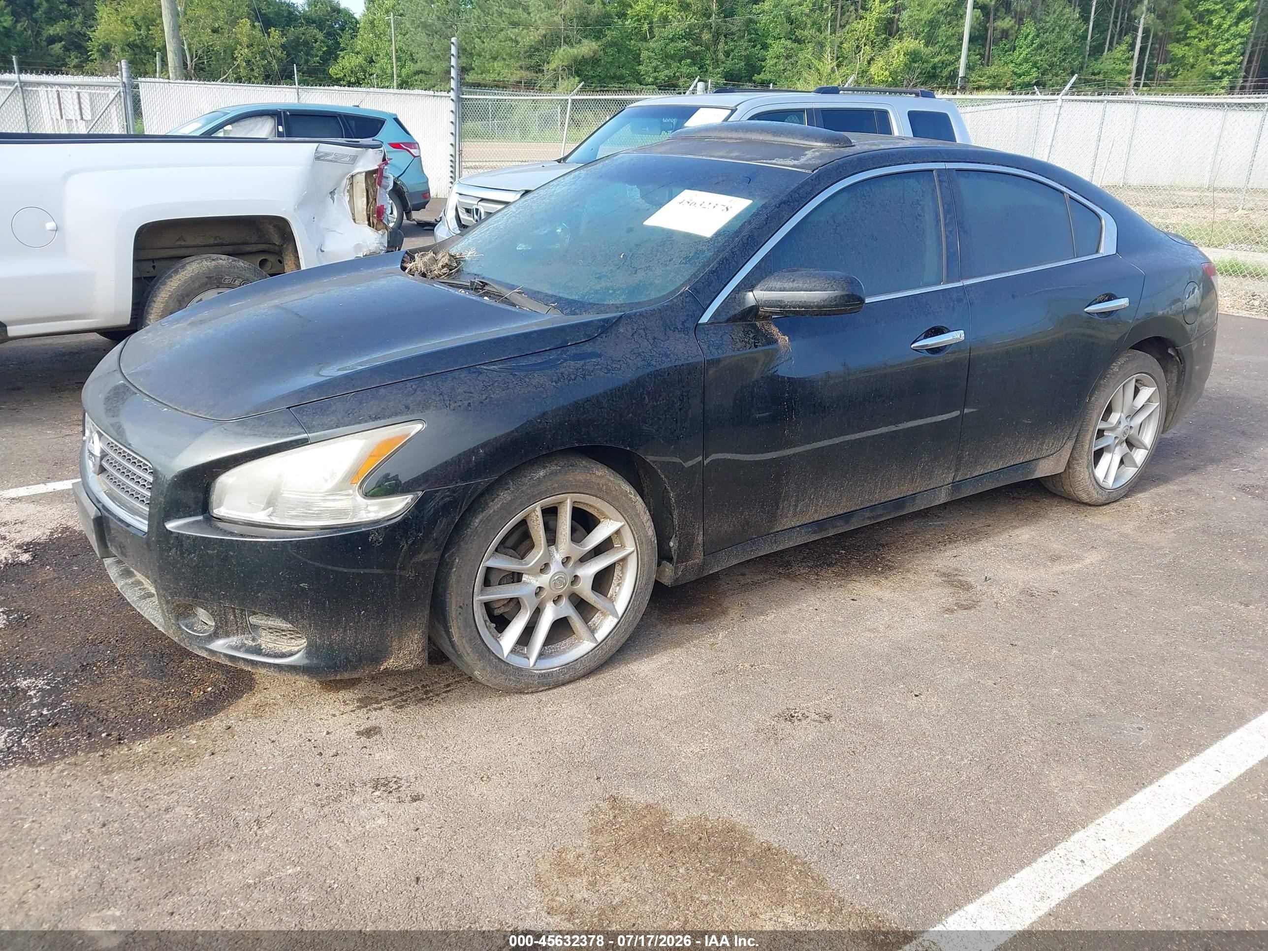 2009 Nissan Maxima 3.5 S Black vin: 1N4AA51E69C840360