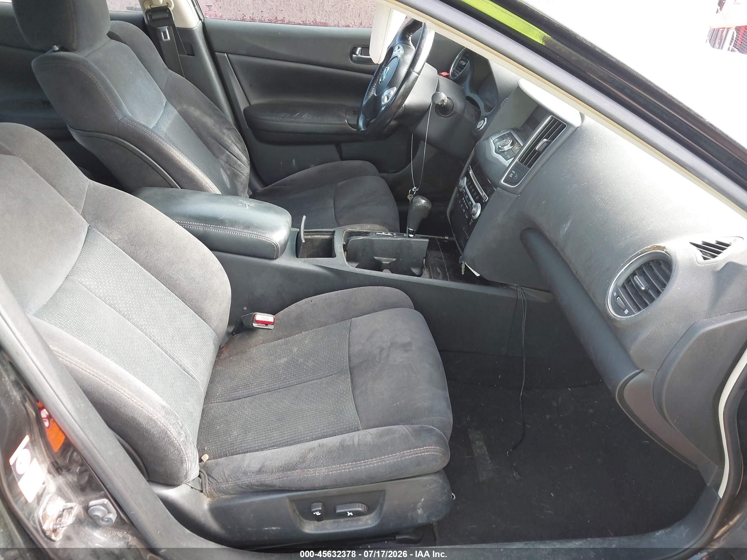 2009 Nissan Maxima 3.5 S Black vin: 1N4AA51E69C840360