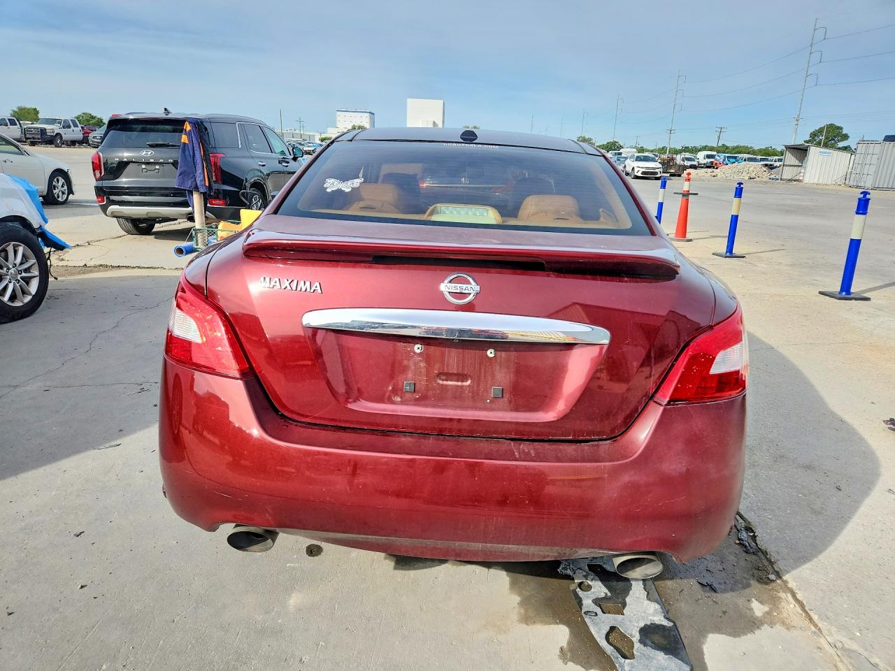 2009 Nissan Maxima 3.5 S Burgundy vin: 1N4AA51E69C844280