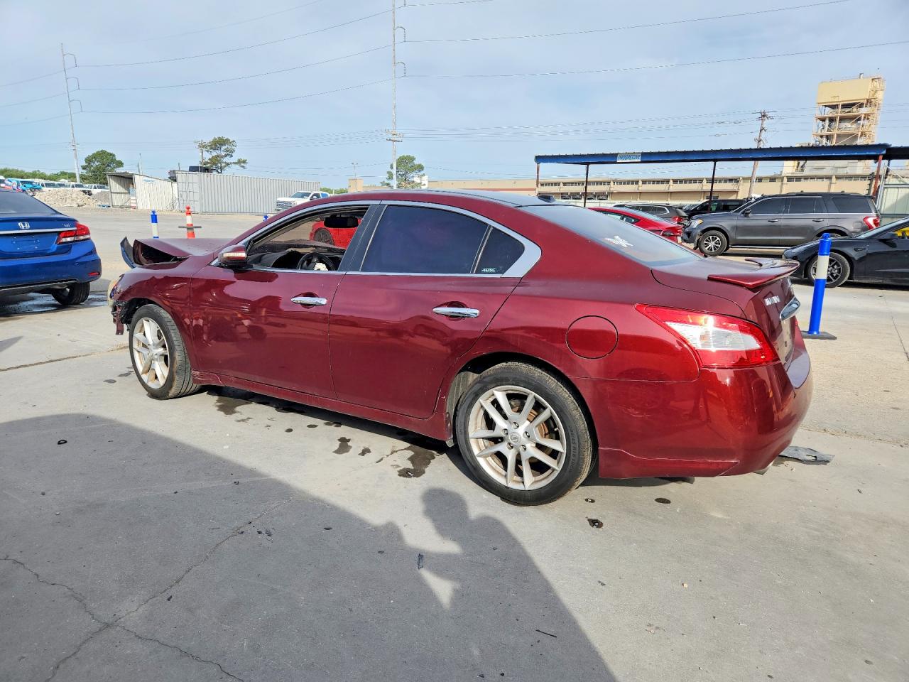 2009 Nissan Maxima 3.5 S Burgundy vin: 1N4AA51E69C844280