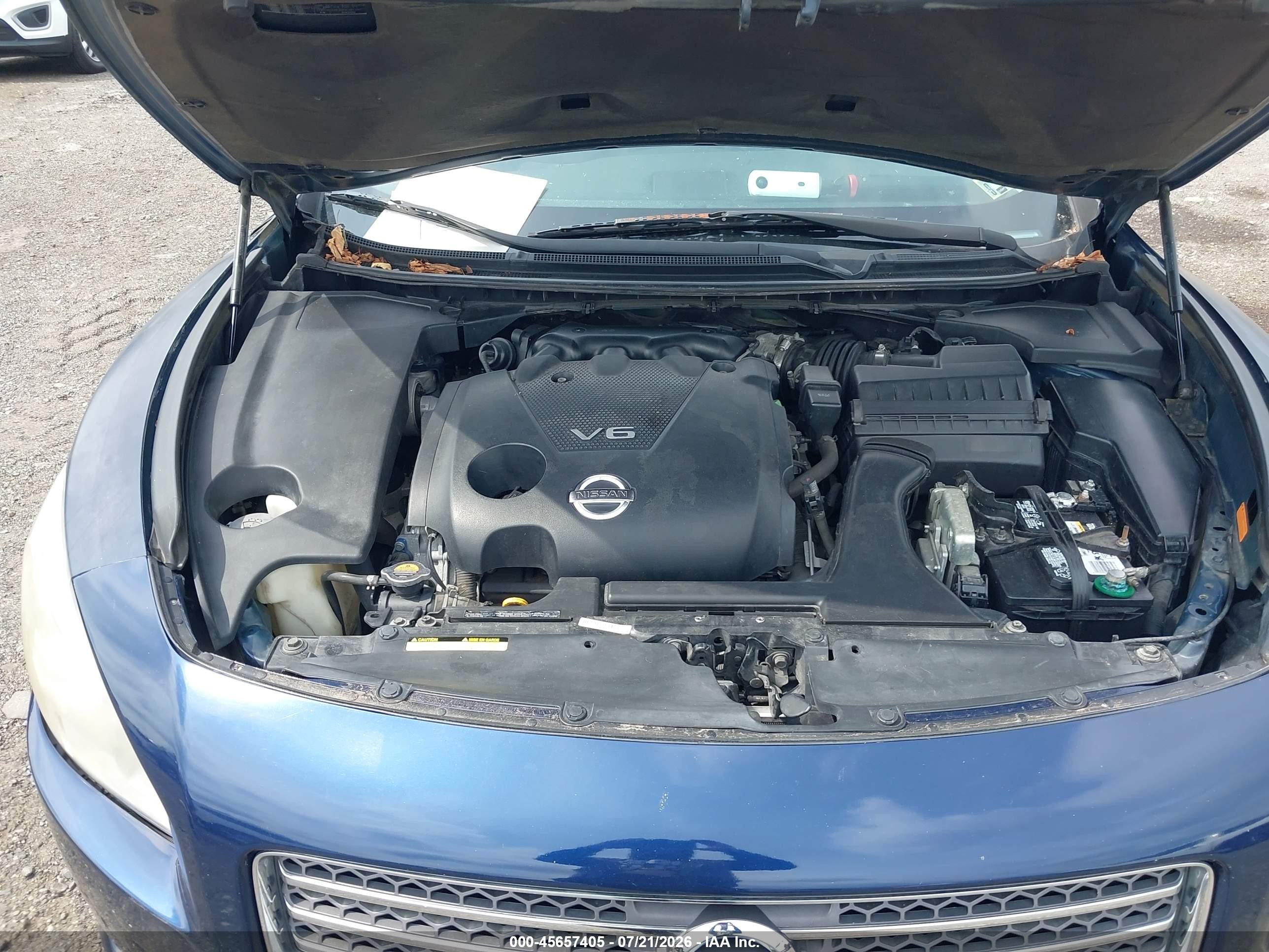 2009 Nissan Maxima 3.5 Sv Navy vin: 1N4AA51E69C851228