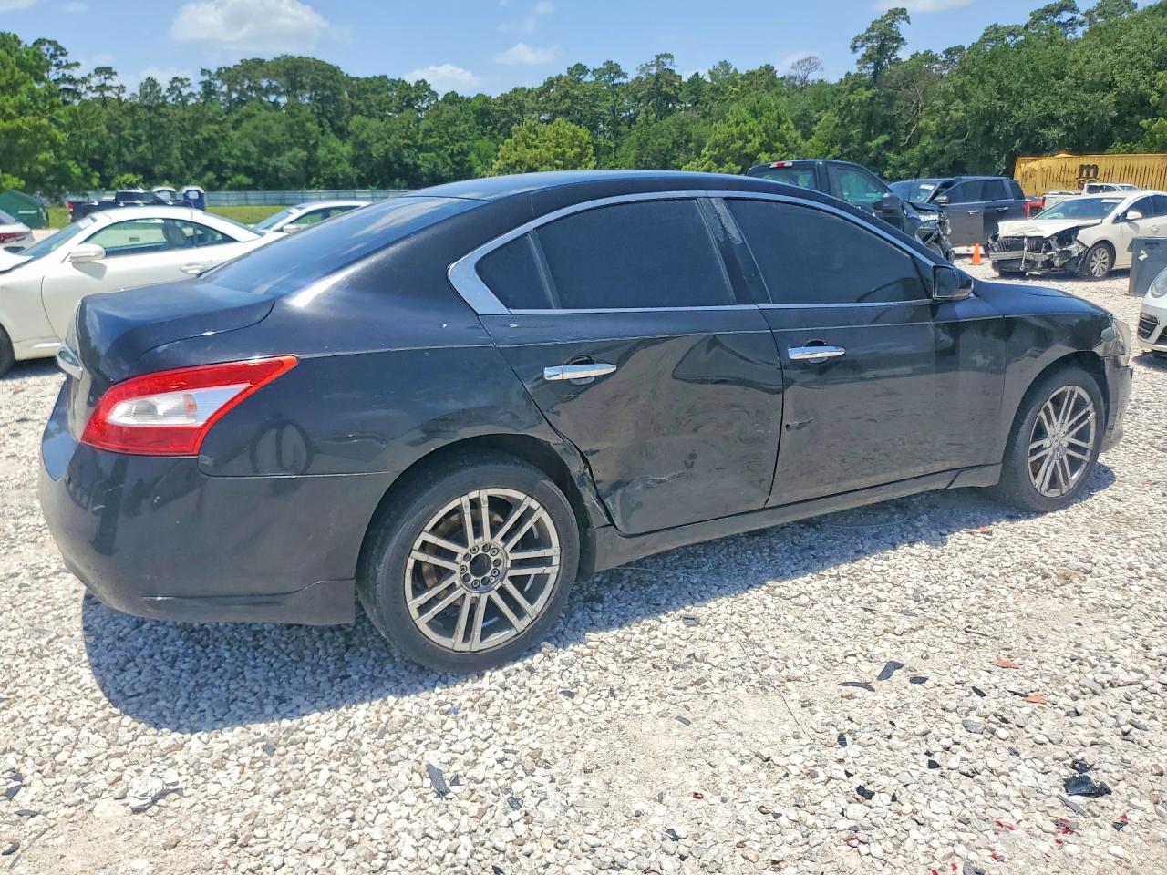 2009 Nissan Maxima S Черный vin: 1N4AA51E69C856493