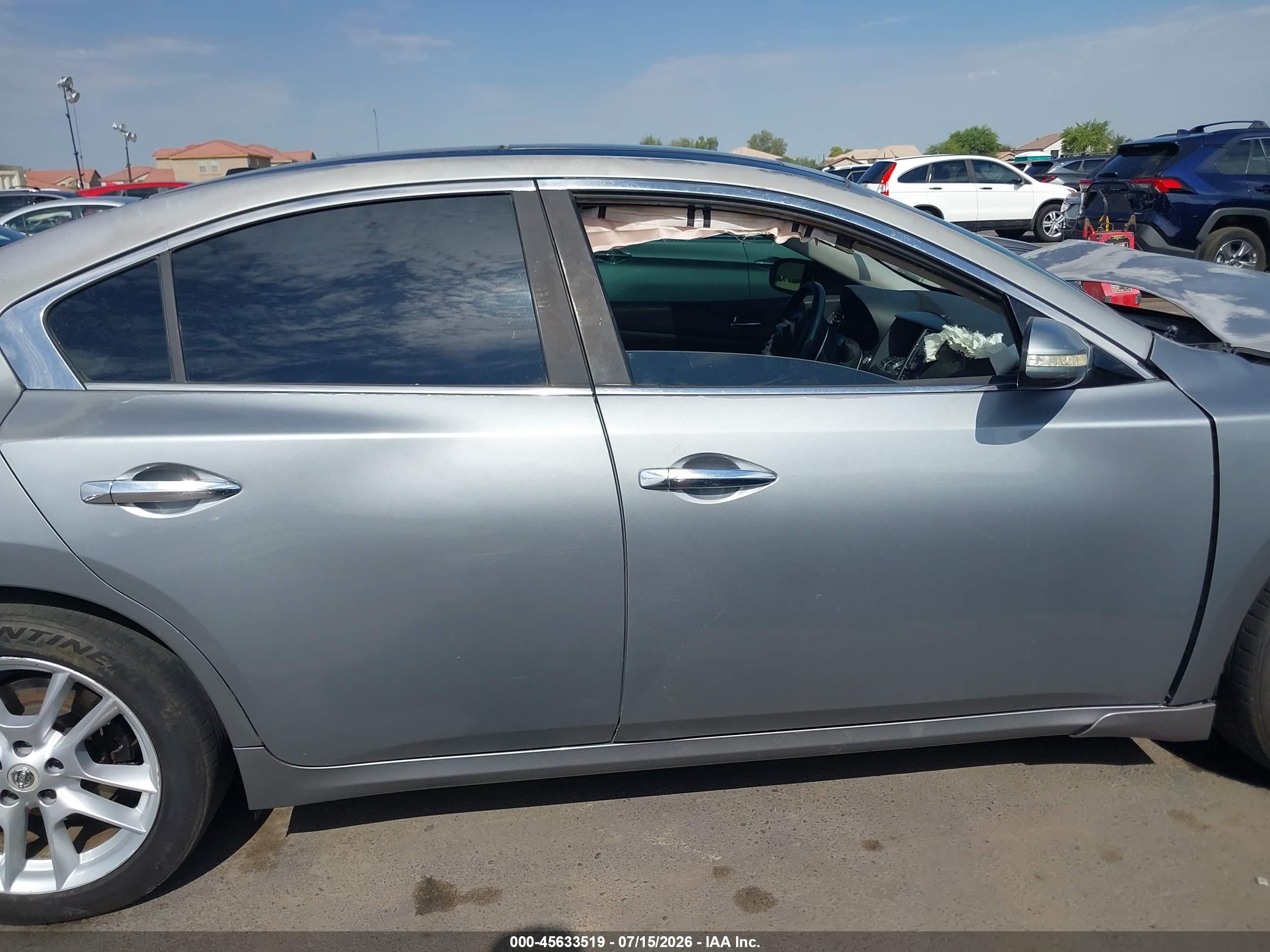 2009 Nissan Maxima 3.5 Sv Gray vin: 1N4AA51E69C859006